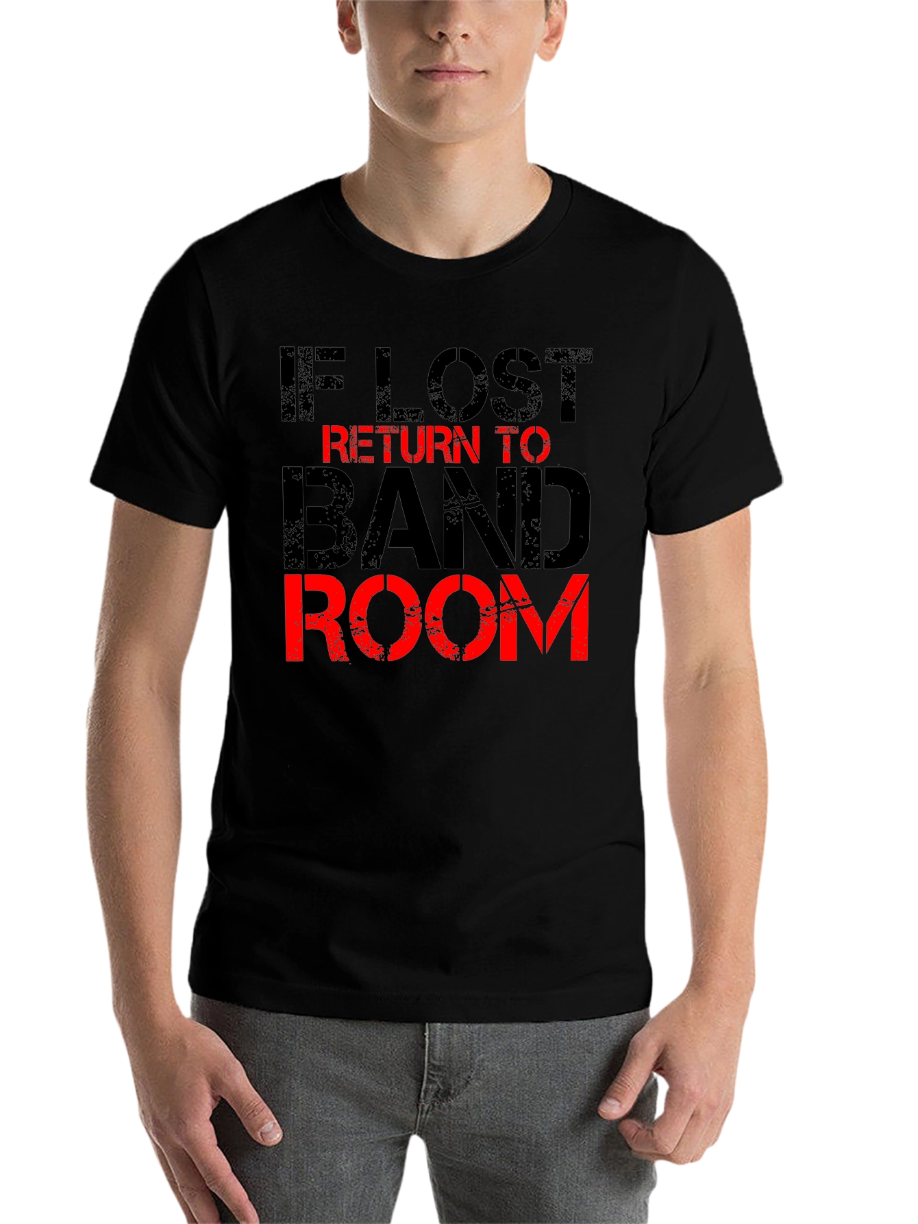 Black If Lost Return to Band Room Graphic Tee view 7