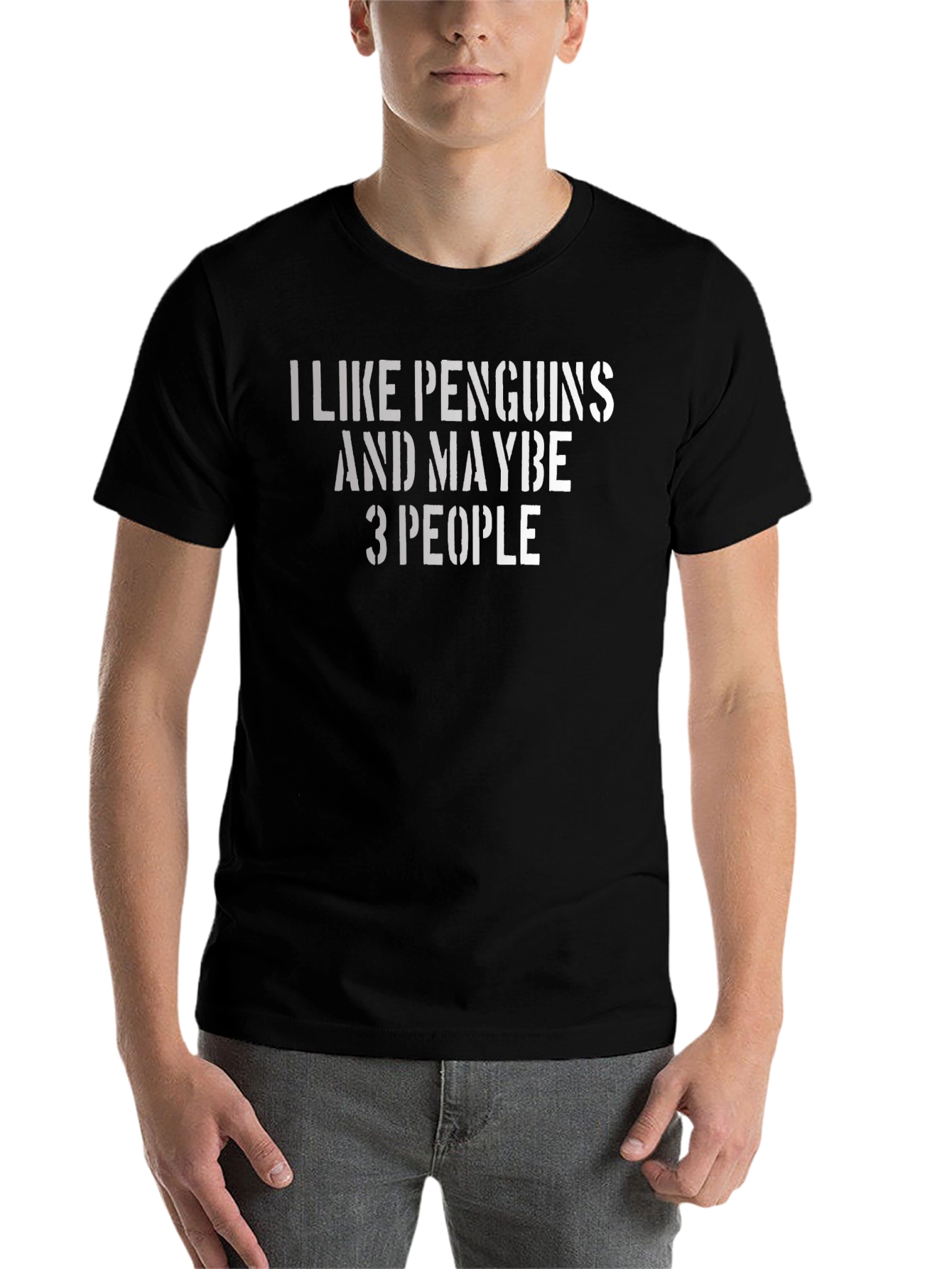 Black Penguins & Maybe 3 People Graphic Tee view 7
