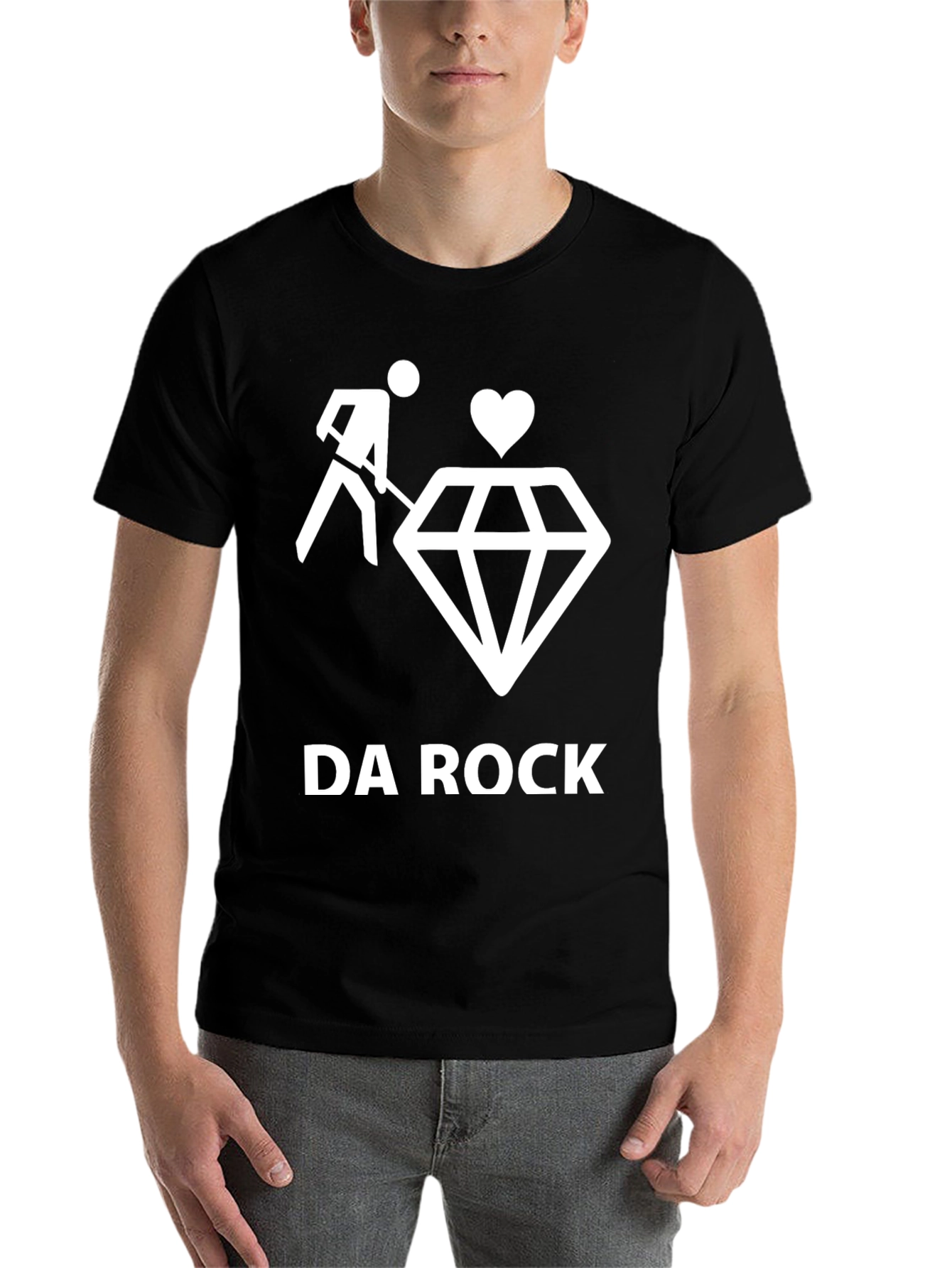 Black Da Rock Diamond T-Shirt - Black view 7