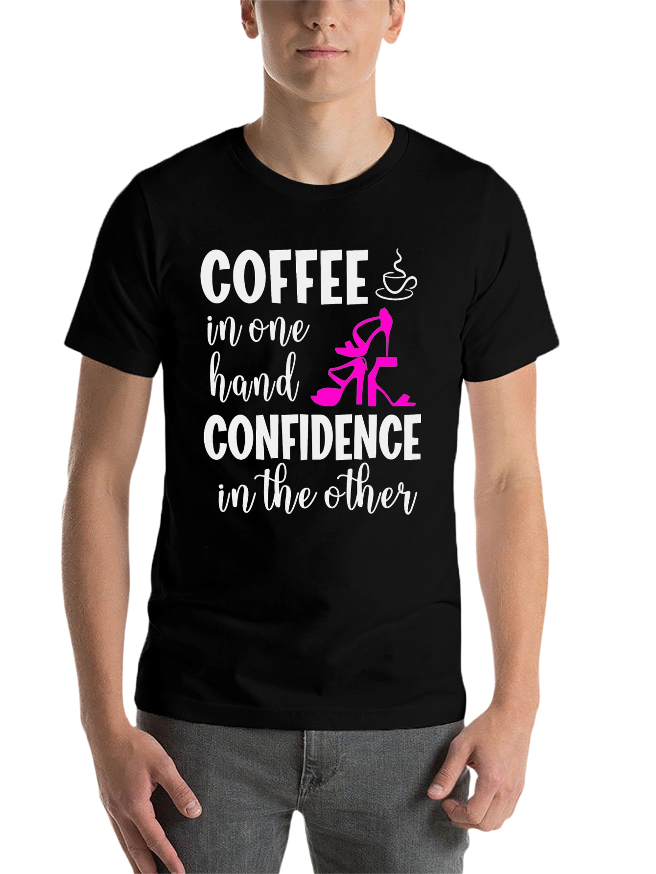 Black Coffee & Confidence T-Shirt view 7