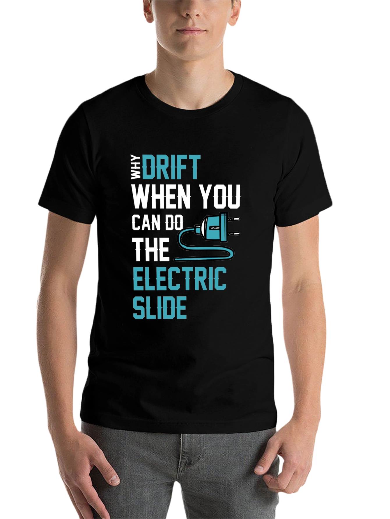 Black Electric Slide T-Shirt - Drift Alternative Graphic Tee view 7