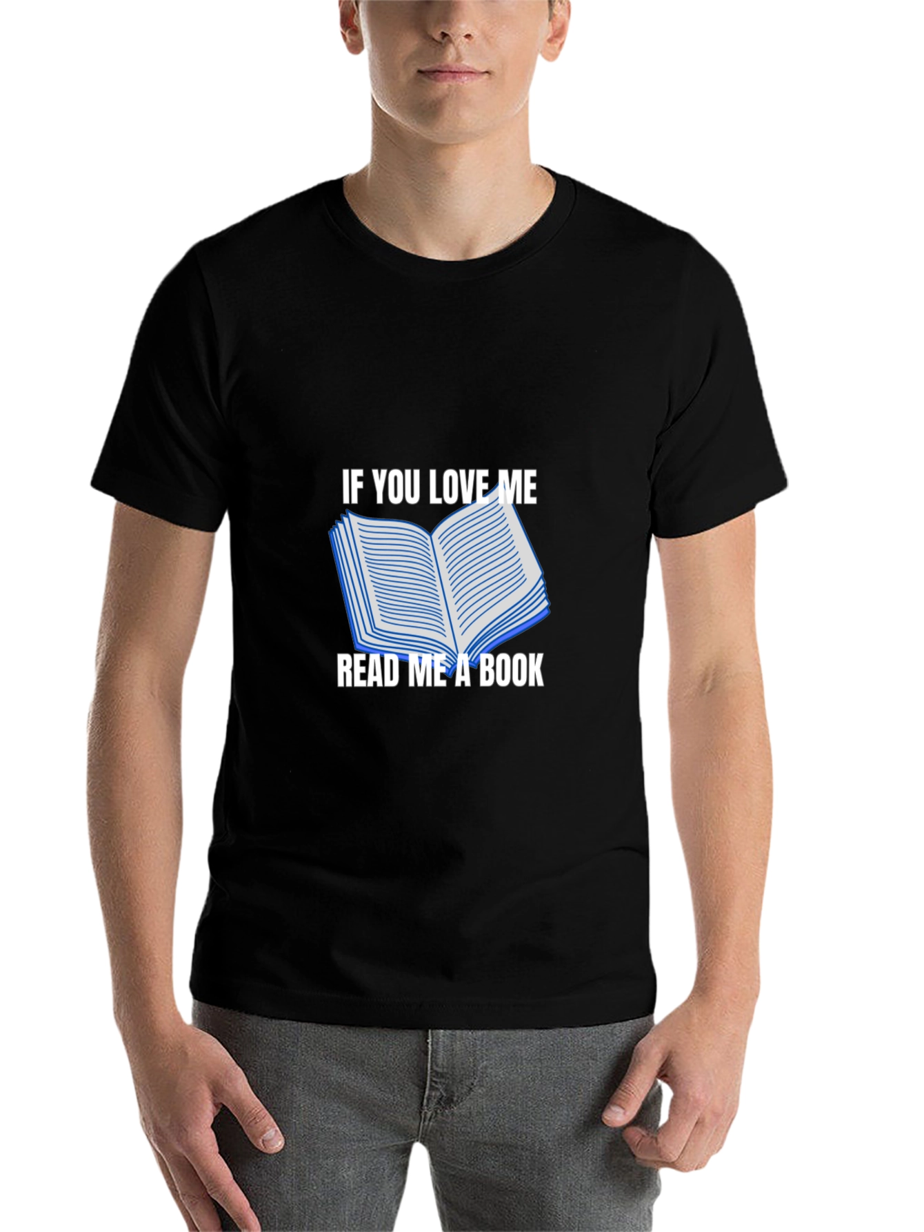 Black Read Me a Book Graphic T-Shirt view 7