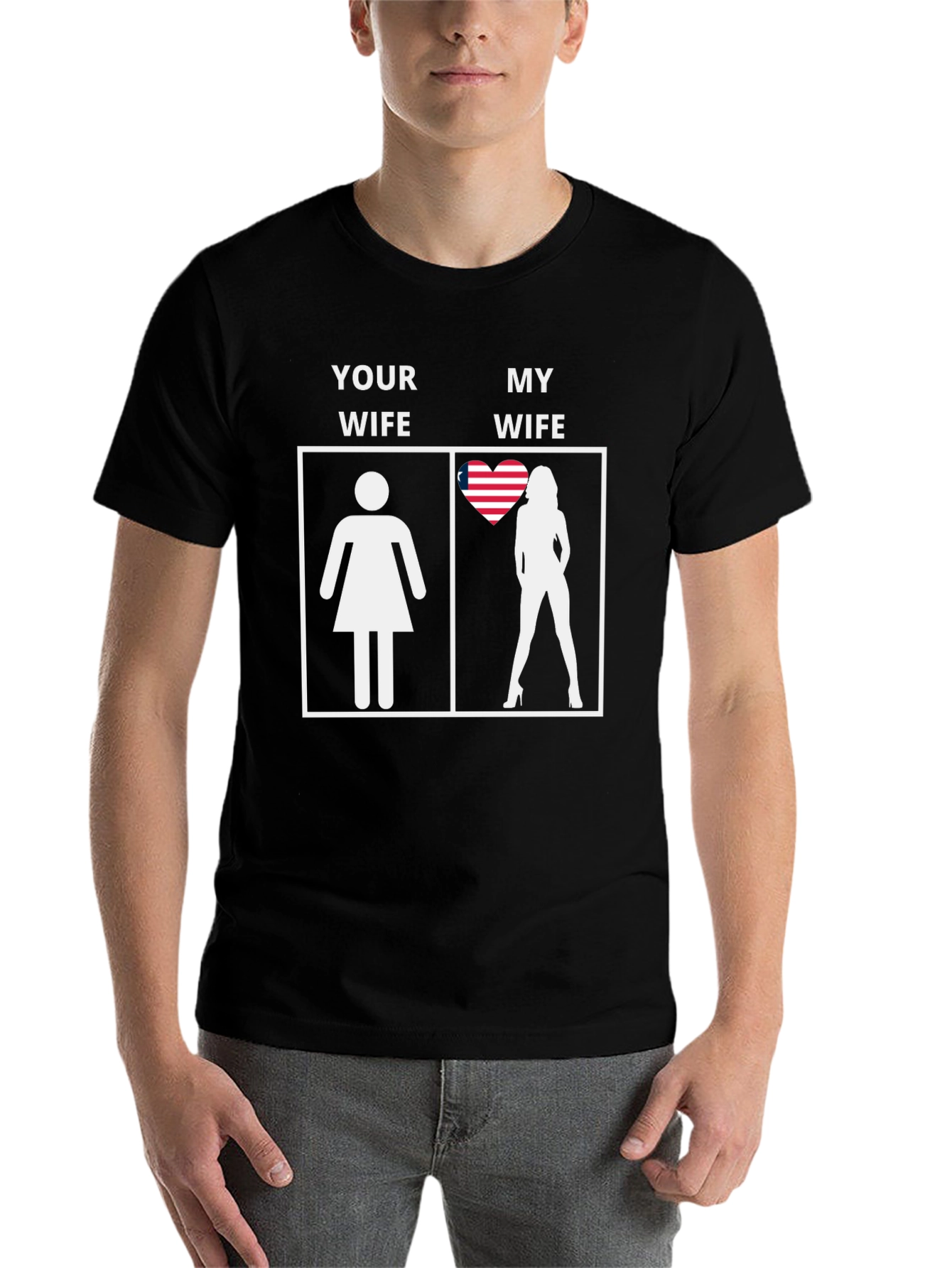 Black My Wife T-Shirt: Funny Novelty Tee for Men view 7