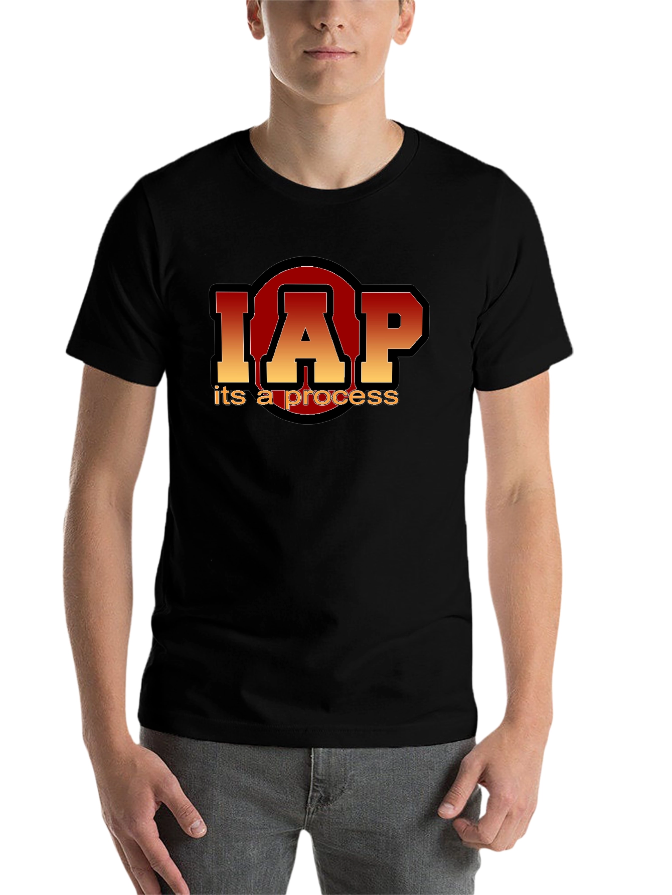 Black IAP It's A Process Graphic Tee view 7