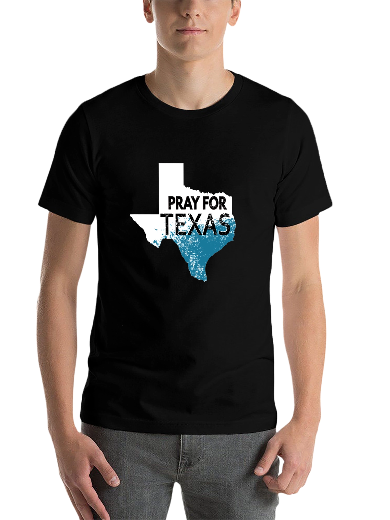 Black Pray for Texas Graphic Tee view 7
