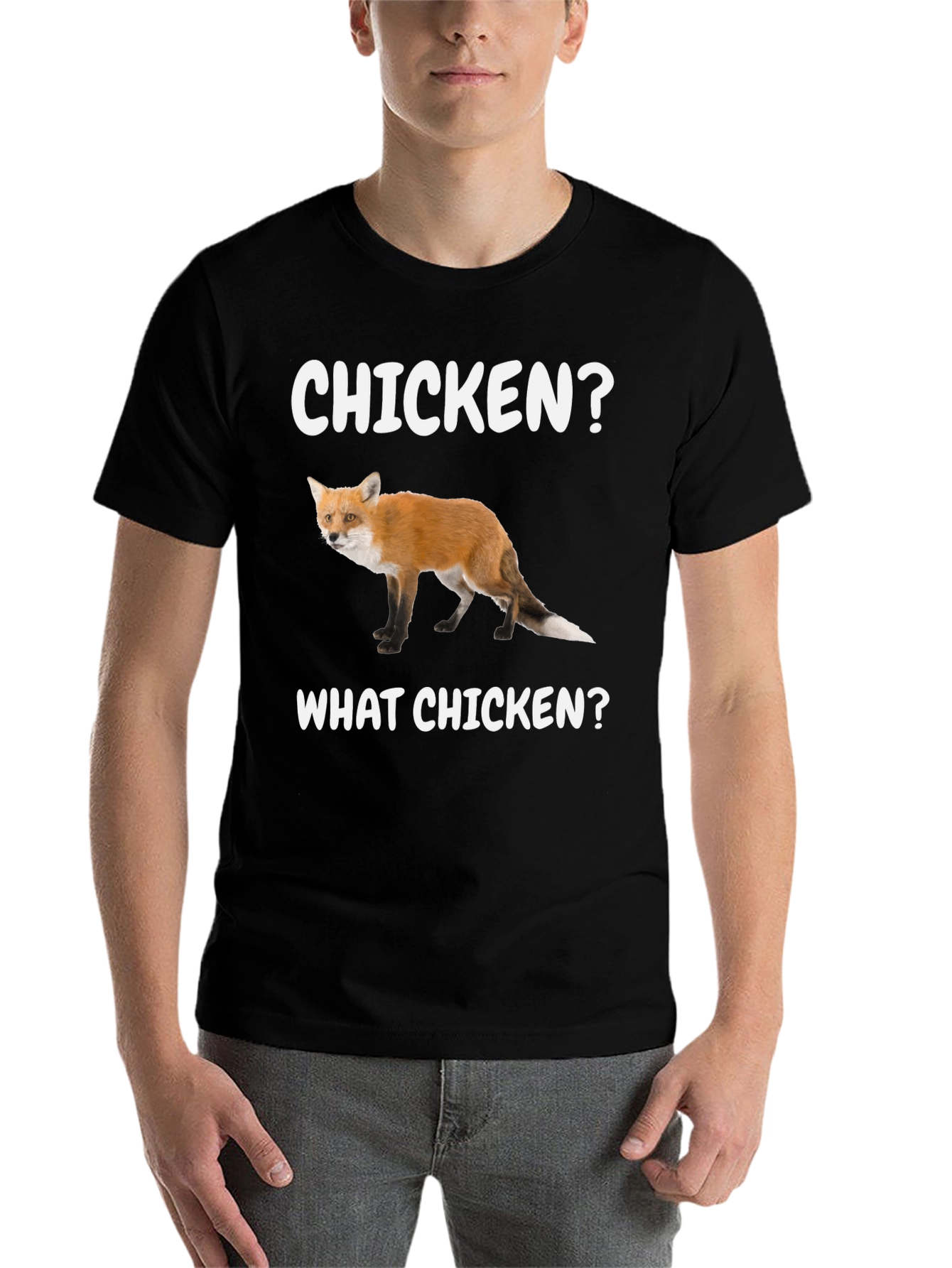 Black Chicken? What Chicken? Fox Graphic Tee view 7