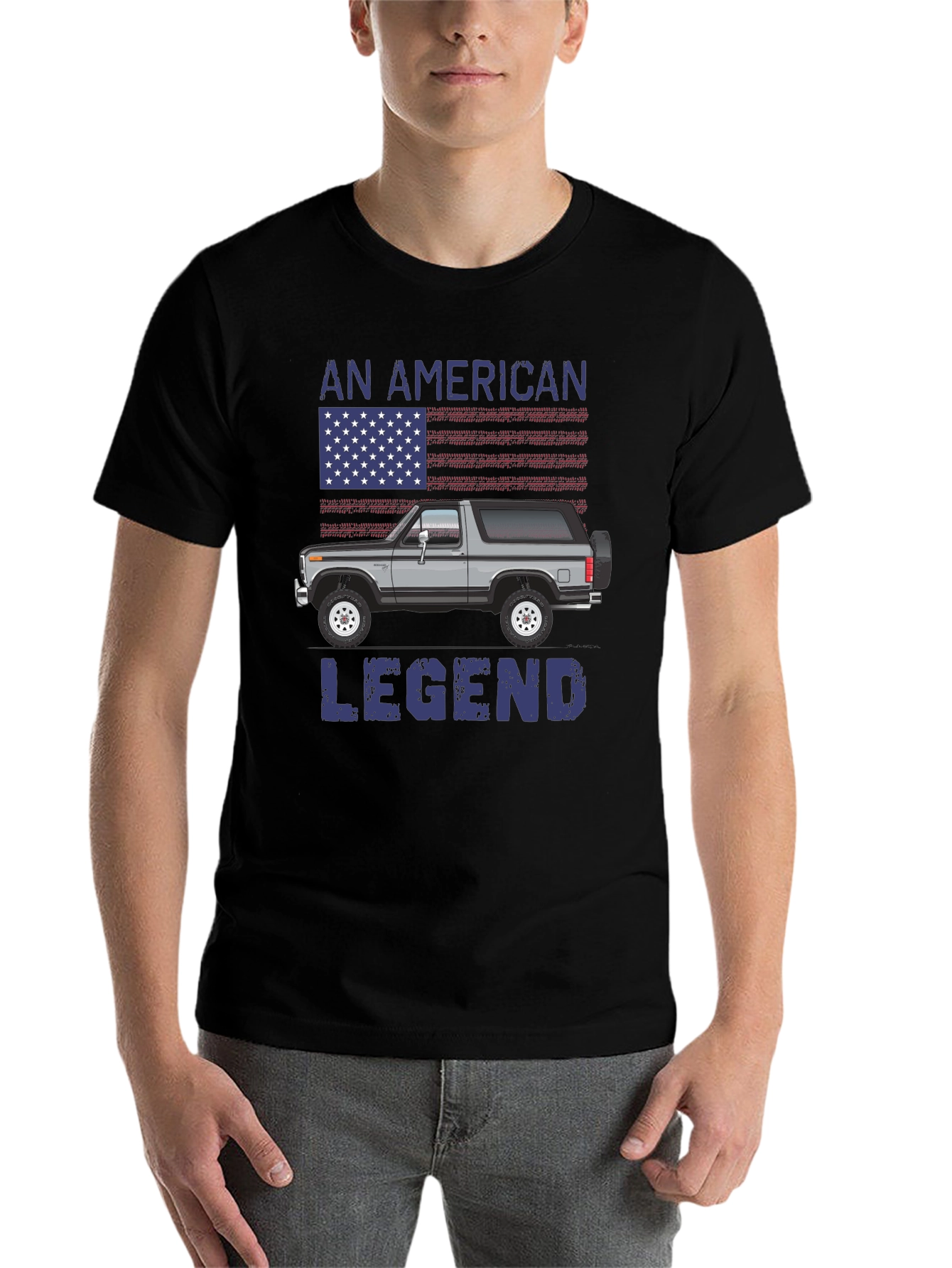 Black American Legend Truck T-Shirt view 7