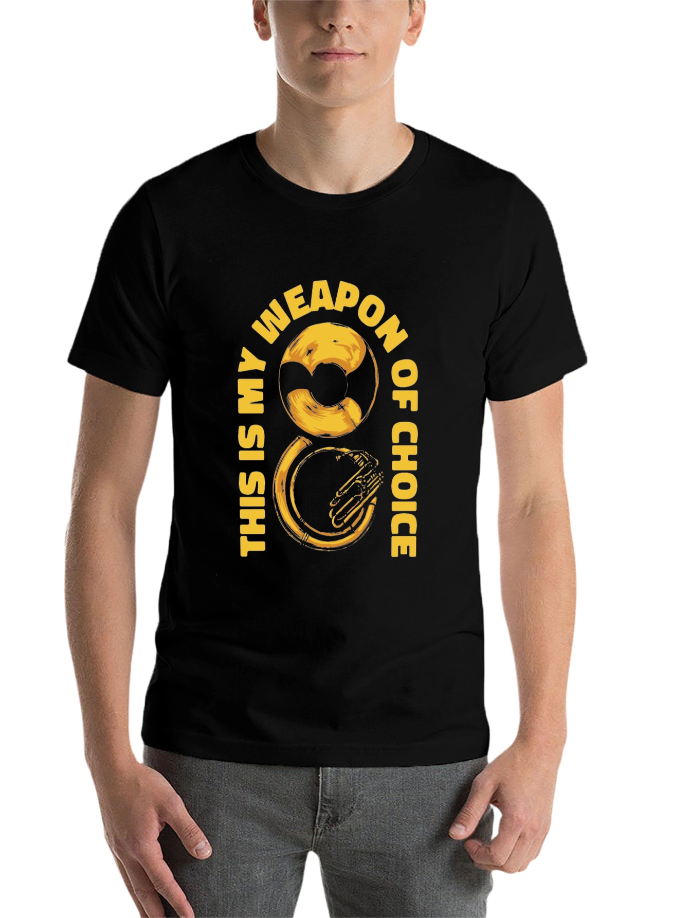 Black Tuba Weapon of Choice Graphic Tee view 7