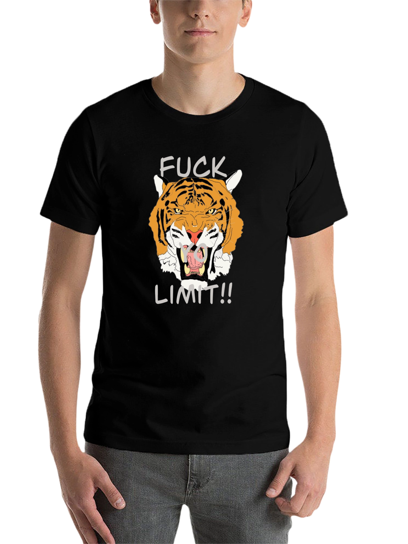 Black Tiger Graphic T-Shirt - Fuck Limit view 7