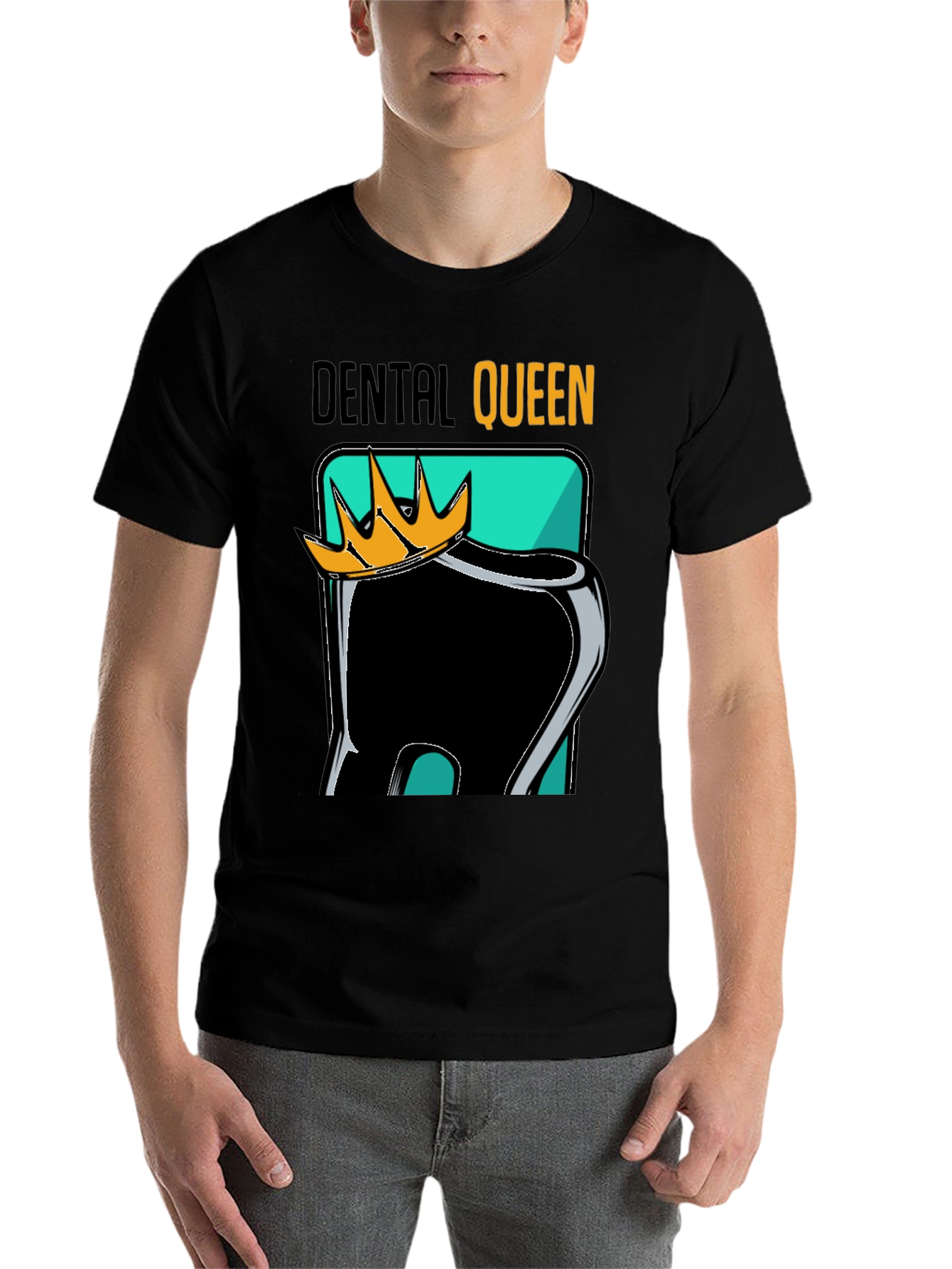 Black Dental Queen Black Graphic Tee view 7