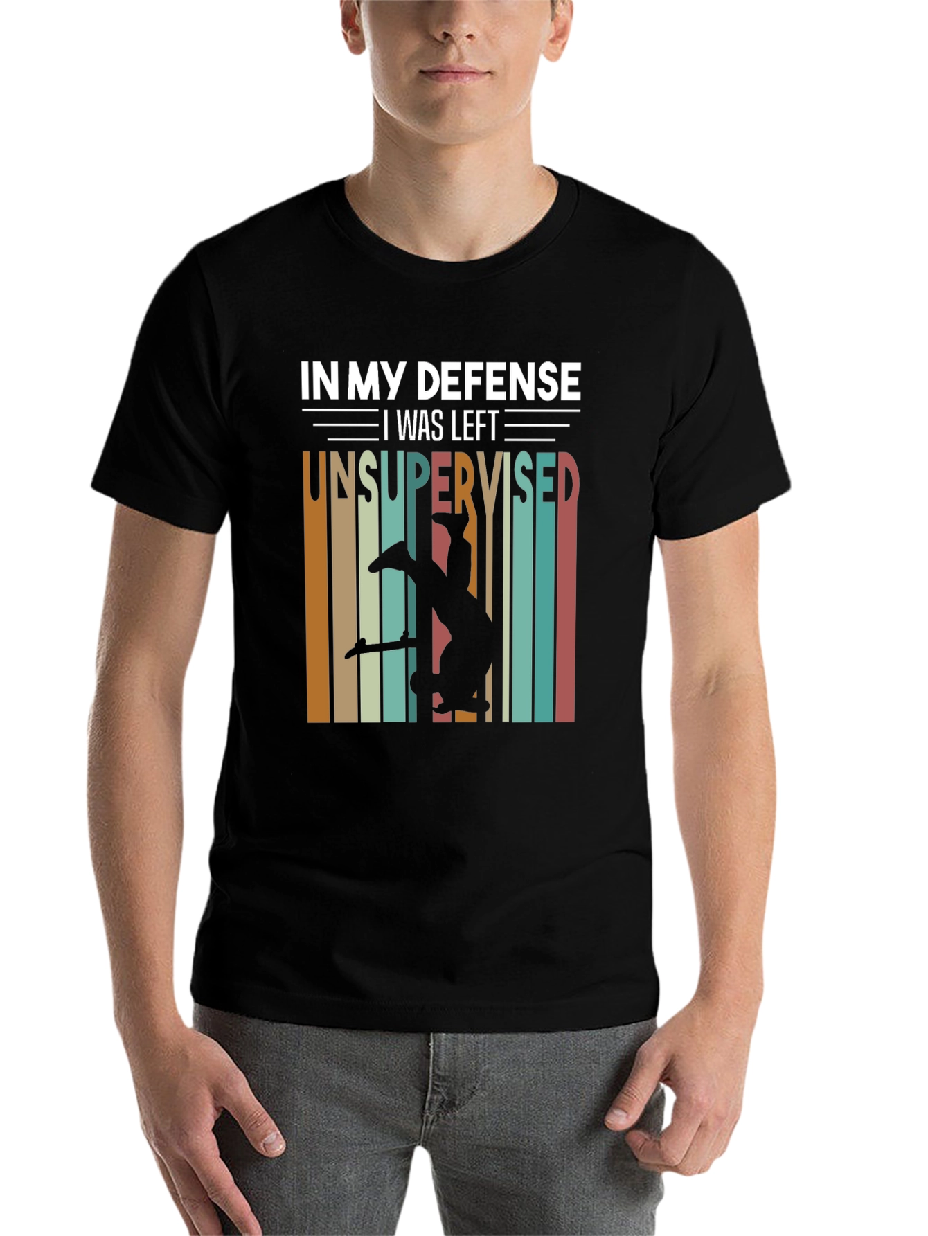 Black Unsupervised Skateboard T-Shirt view 7