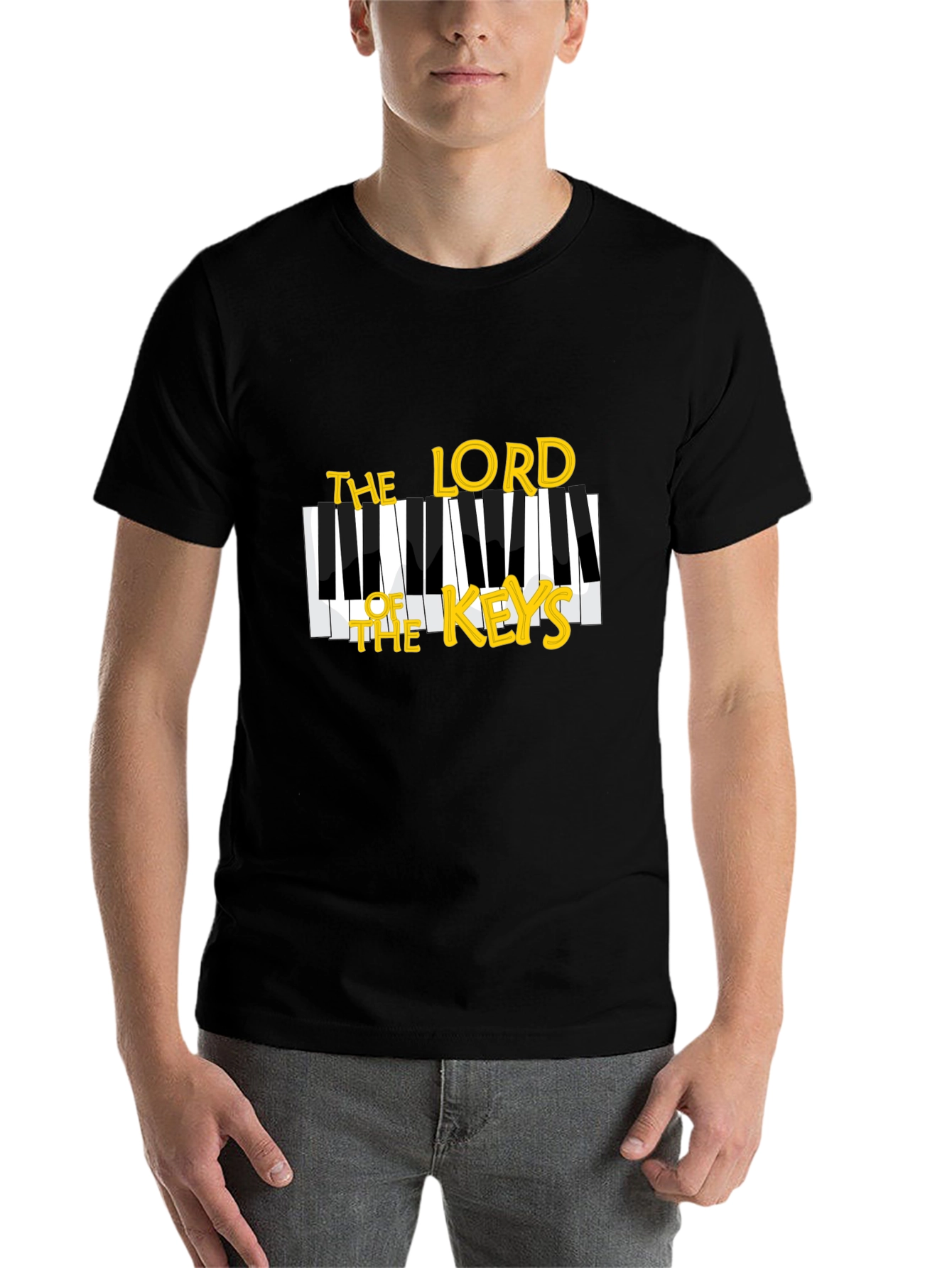 Black The Lord of the Keys Black T-Shirt view 7
