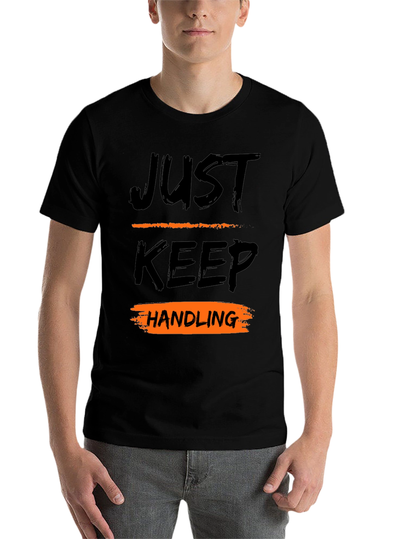 Black Just Keep Handling Graphic Tee view 7