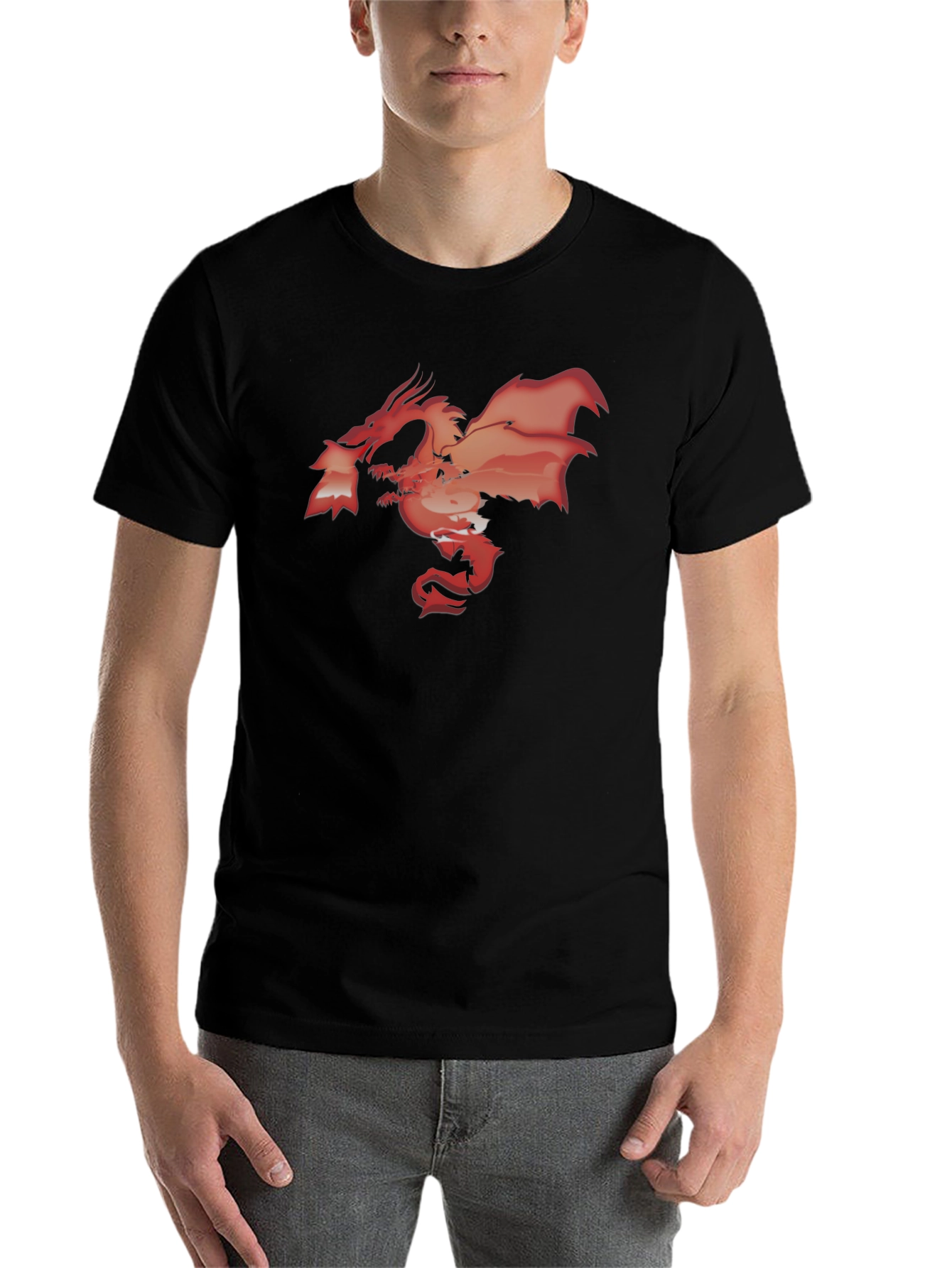 Black Dragon Graphic Black T-Shirt view 7