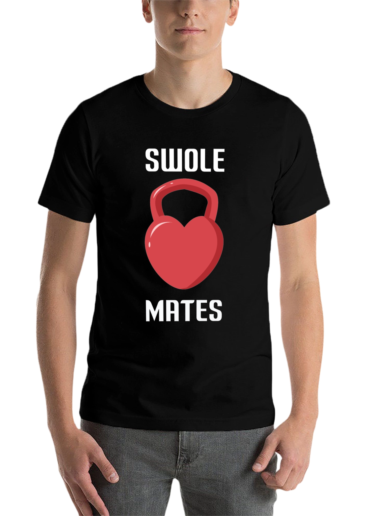 Black Swole Mates Black Graphic T-Shirt view 7