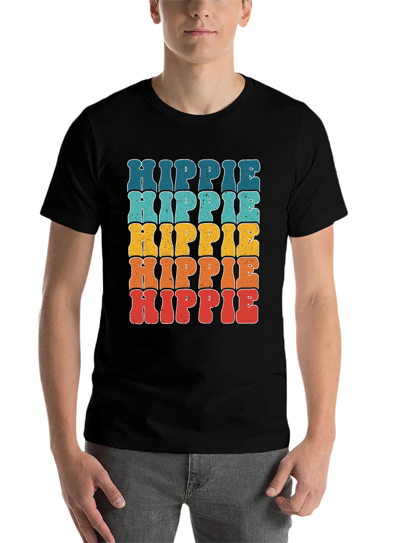Retro Hippie T-Shirt - Vintage Style Graphic Tee - 7