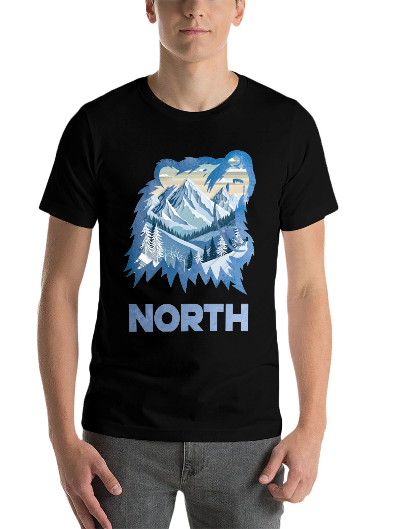 Black North Bear Graphic Tee view 7