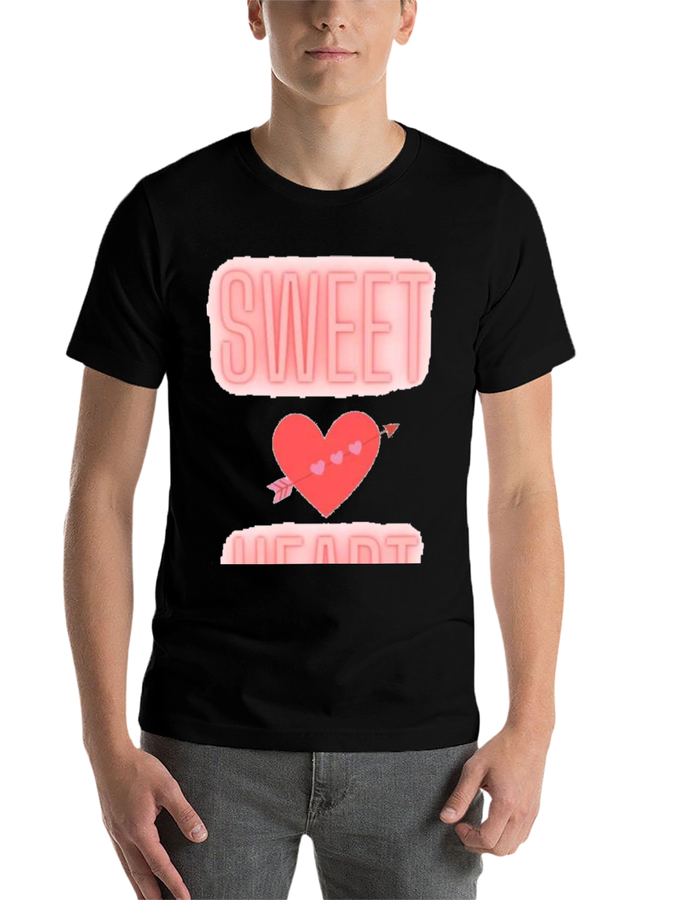 Black Sweetheart Valentine's Day Graphic Tee view 7