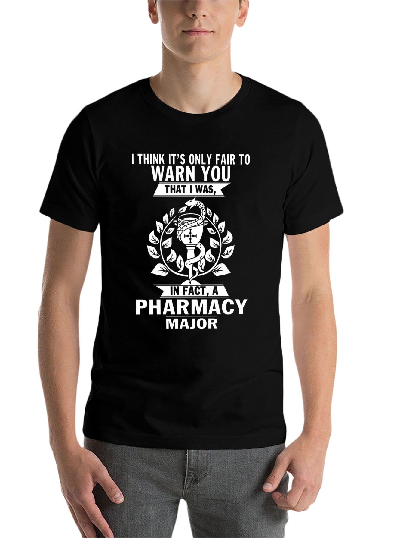 Black Pharmacy Major Black T-Shirt view 7