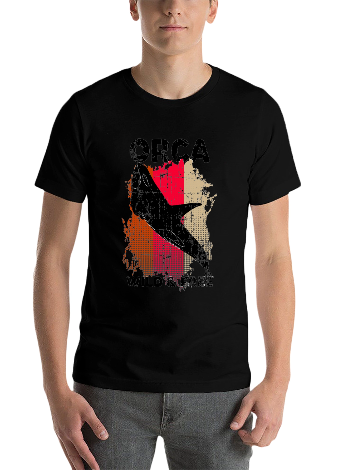 Black Orca Wild & Free Graphic T-Shirt view 7