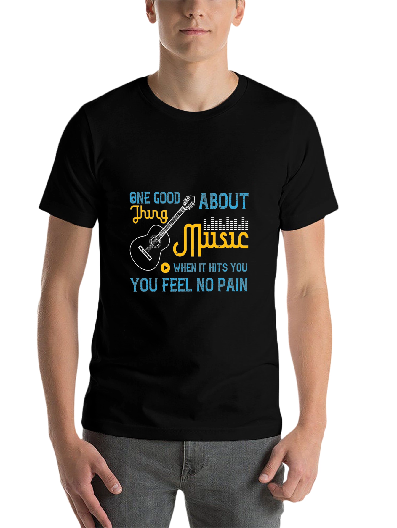 Black Music T-Shirt: One Good Thing About Music view 7