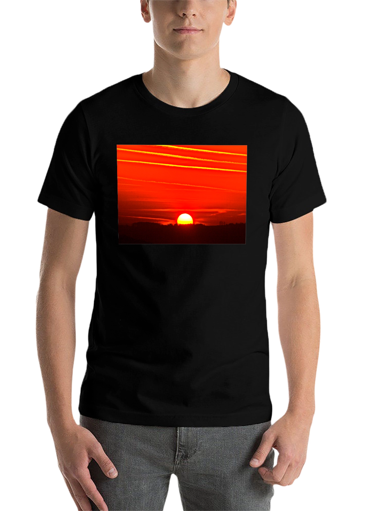 Black Sunset Graphic Tee - Bold & Stylish view 7