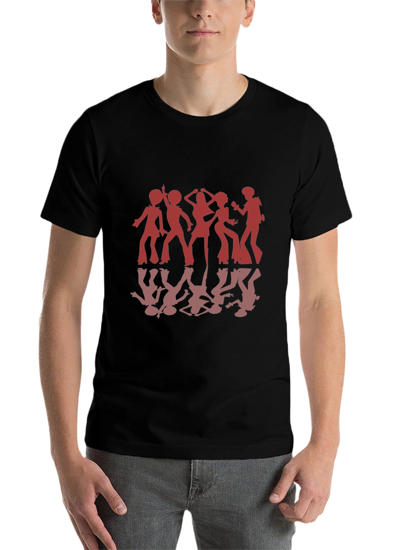 Black Retro Disco Dance T-Shirt - Black view 7