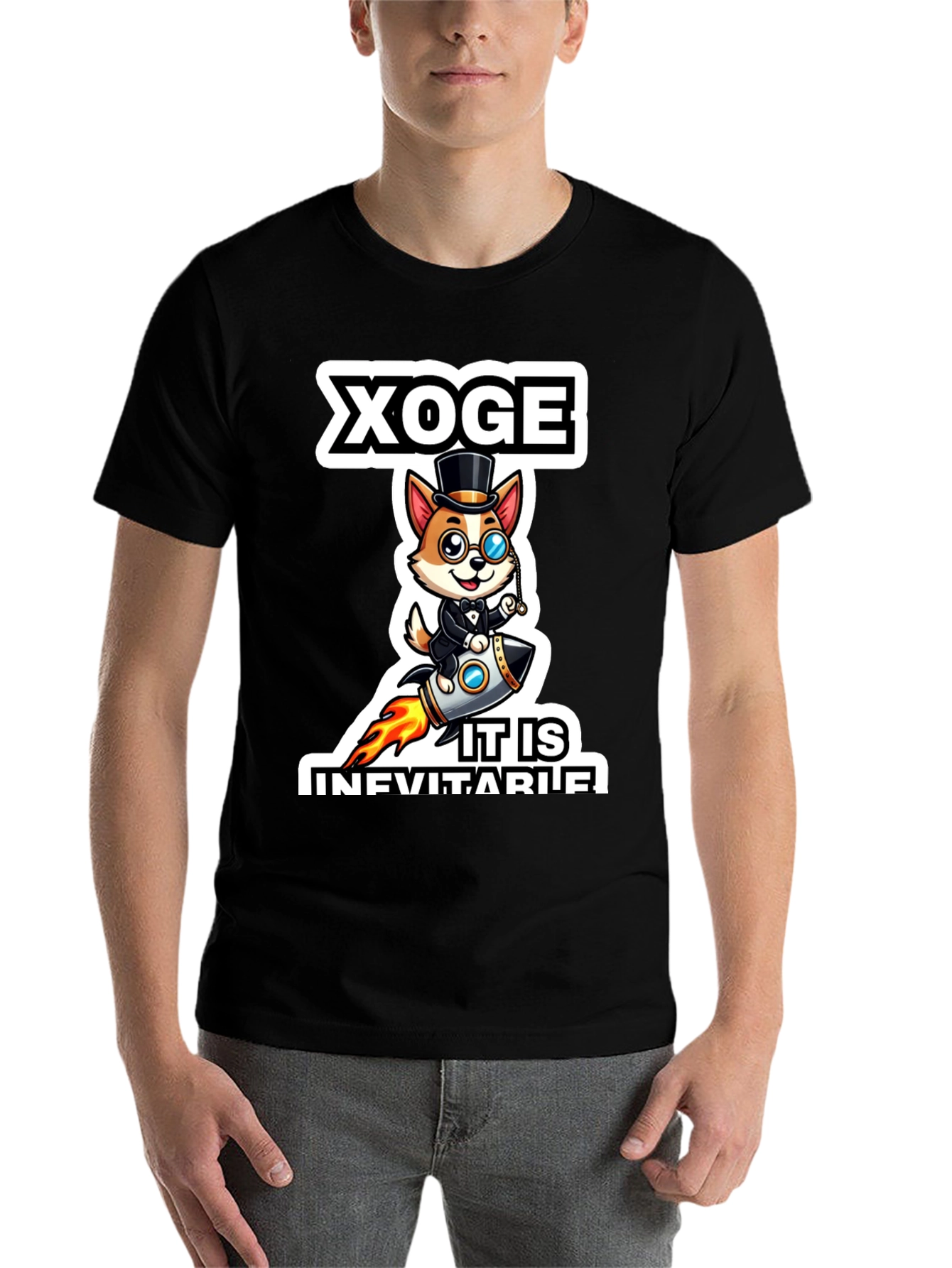 Black Xoge It Is Inevitable Black T-Shirt view 7