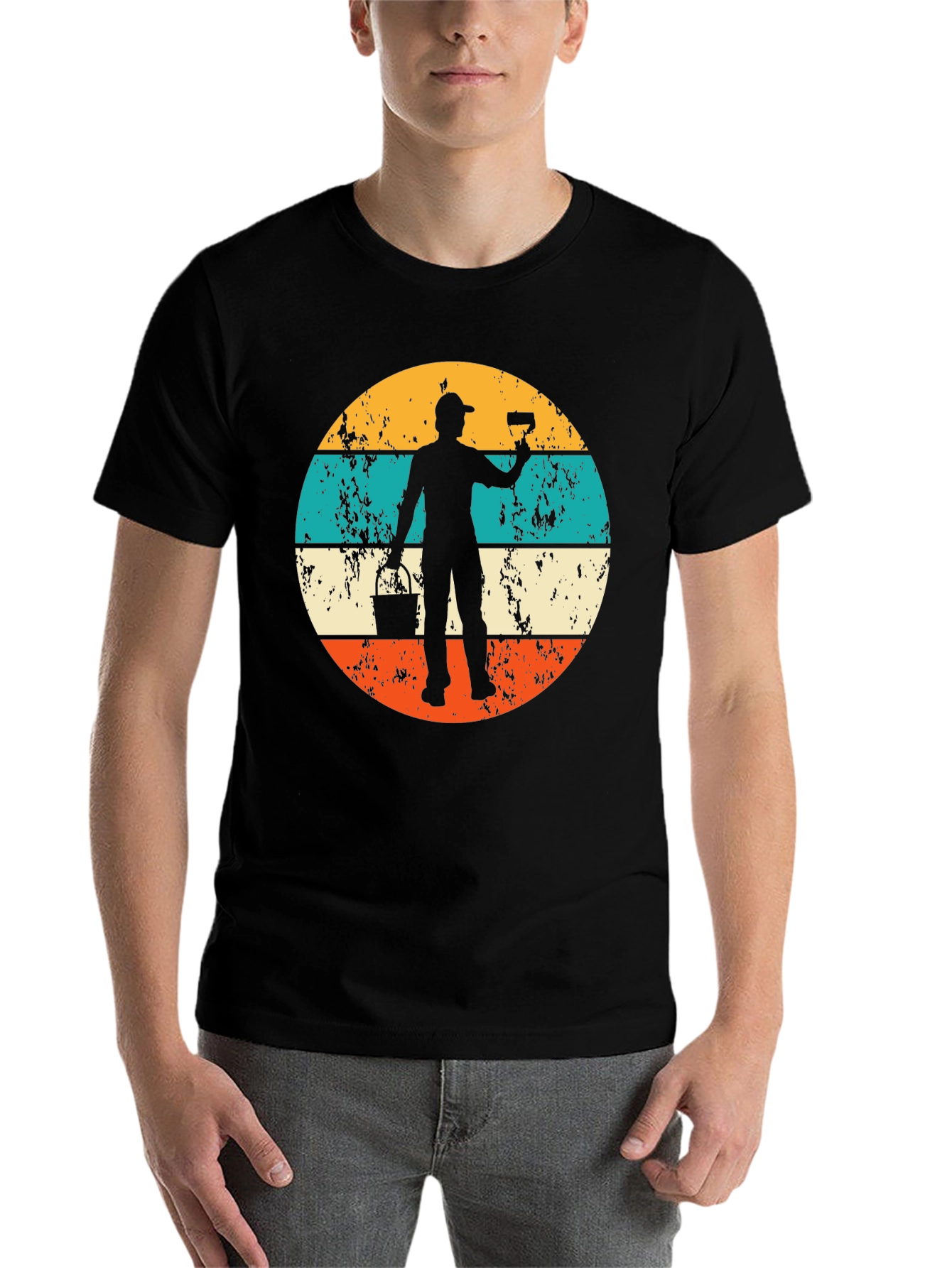 Retro Painter T-Shirt - Cool Vintage Style - 7