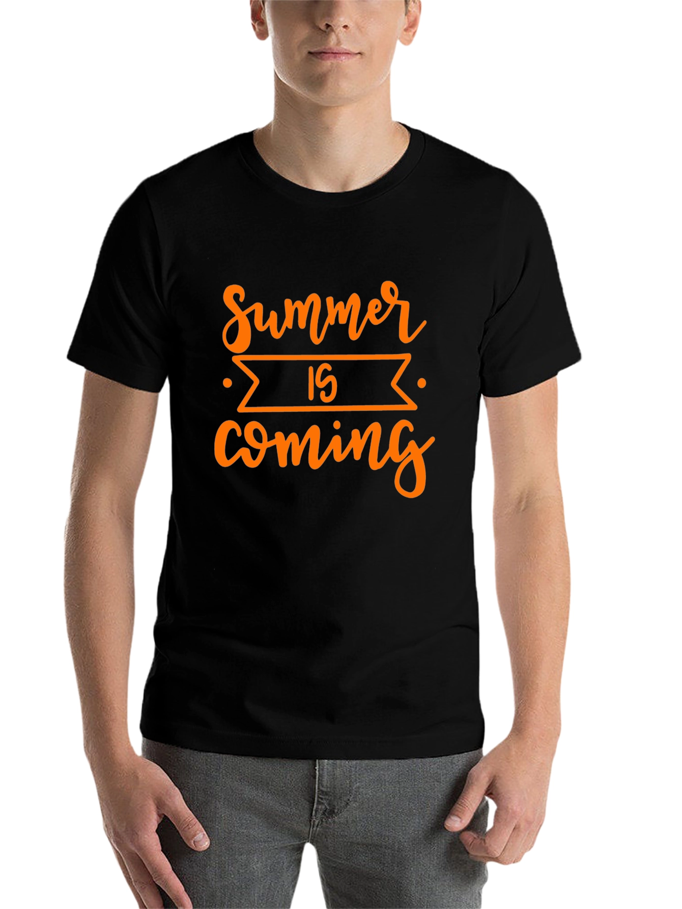 Black Summer is Coming Black Graphic Tee view 7