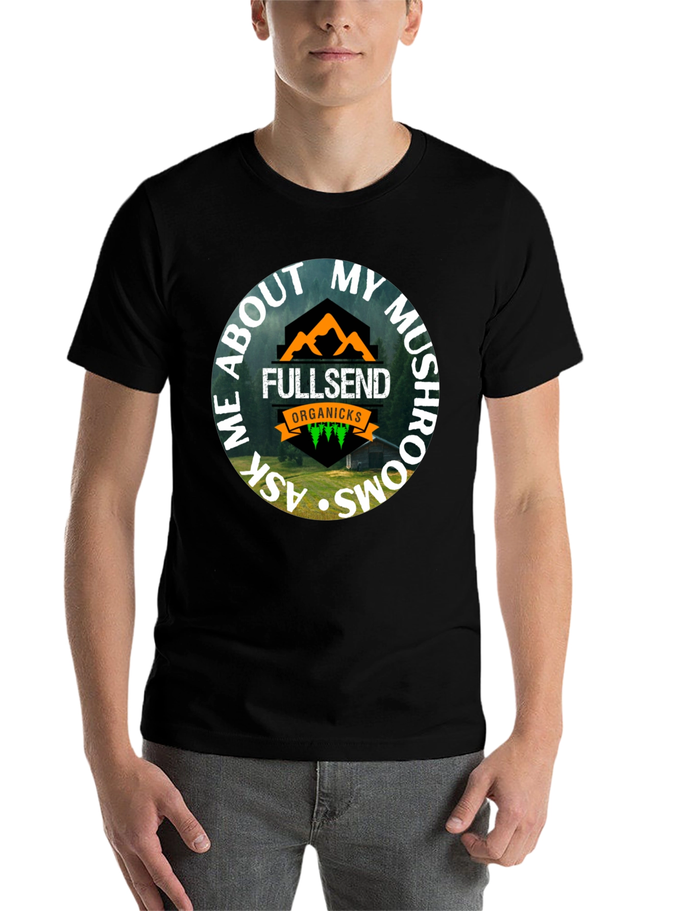 Fullsend Organicks Mushroom T-Shirt - 7