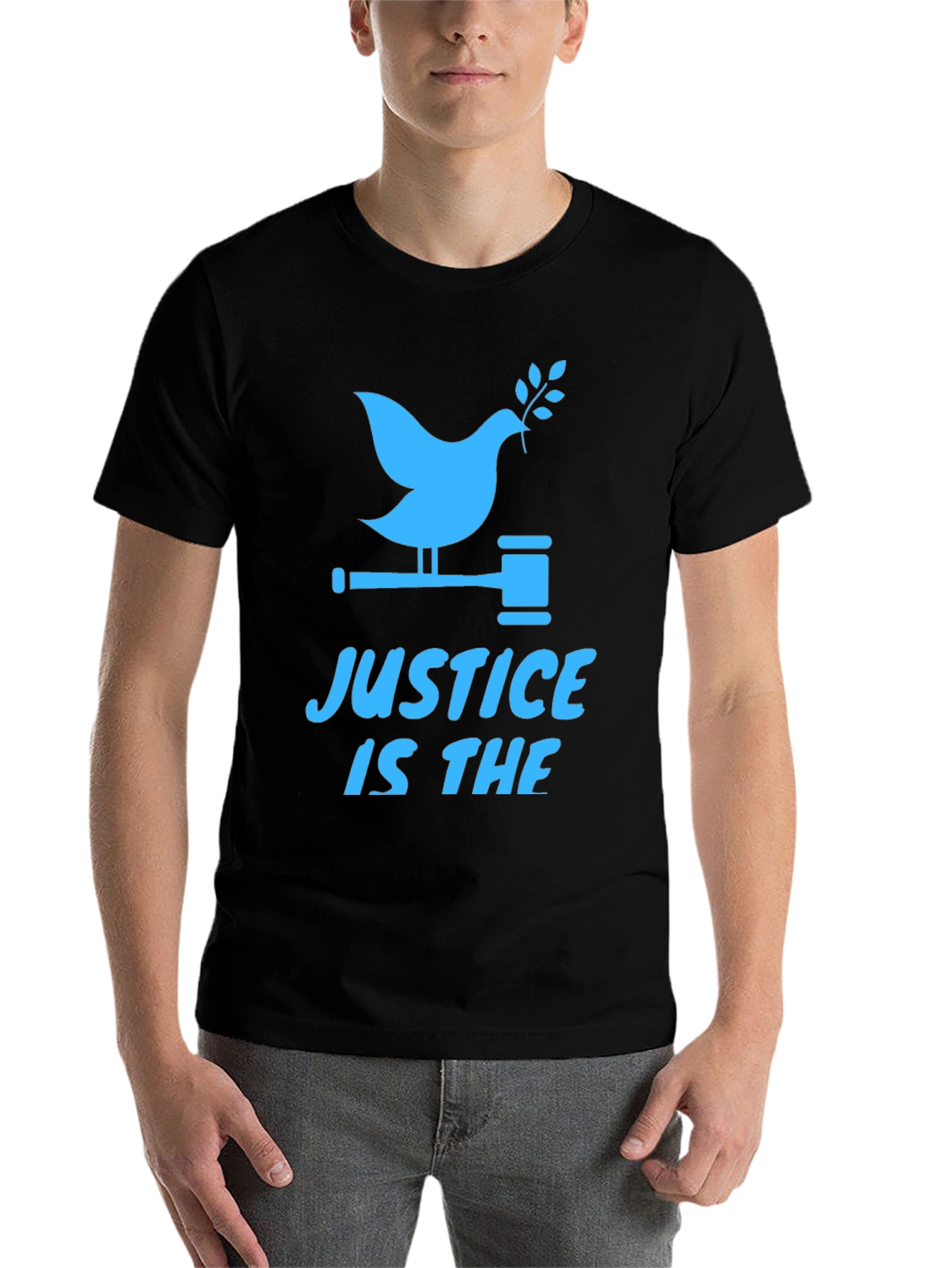 Black Justice Dove Graphic Tee - Black view 7