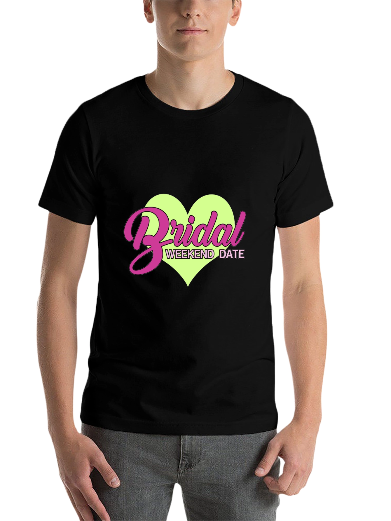 Black Bridal Weekend Date T-Shirt - Bachelorette Party Tee view 7