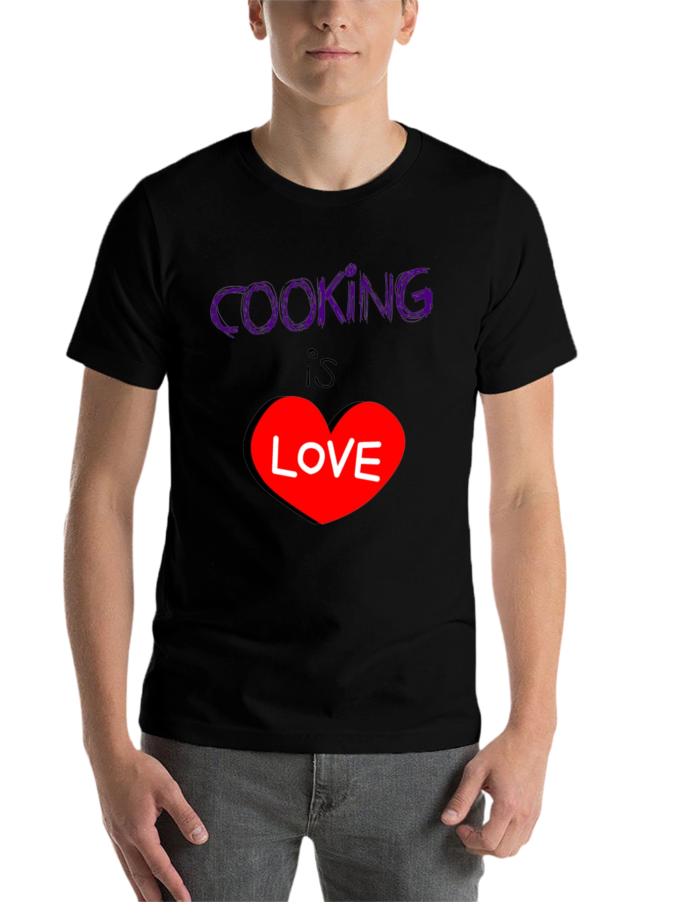 Black Cooking is Love T-Shirt - Stylish Graphic Tee view 7