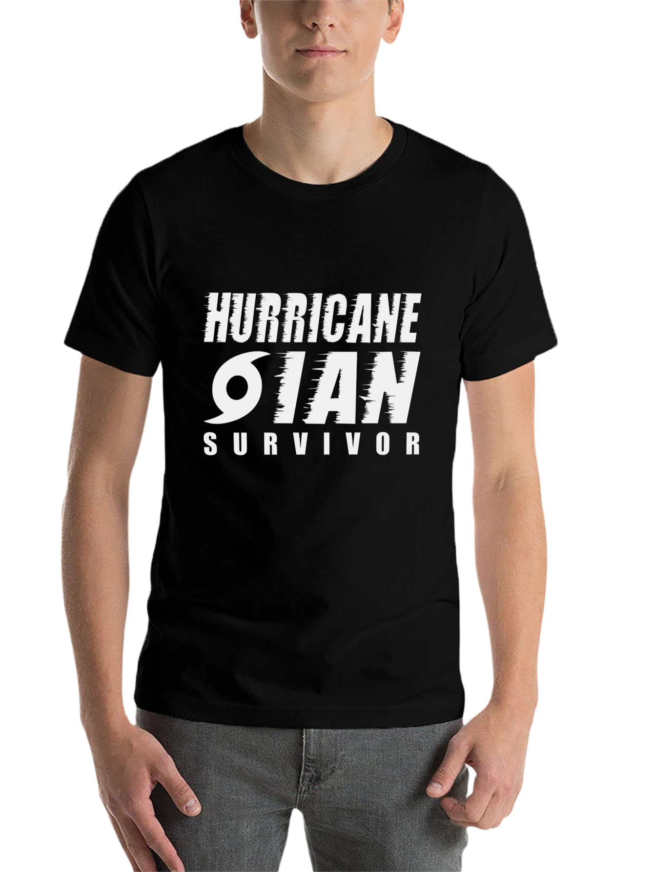 Hurricane Ian Survivor Black T-Shirt - 7