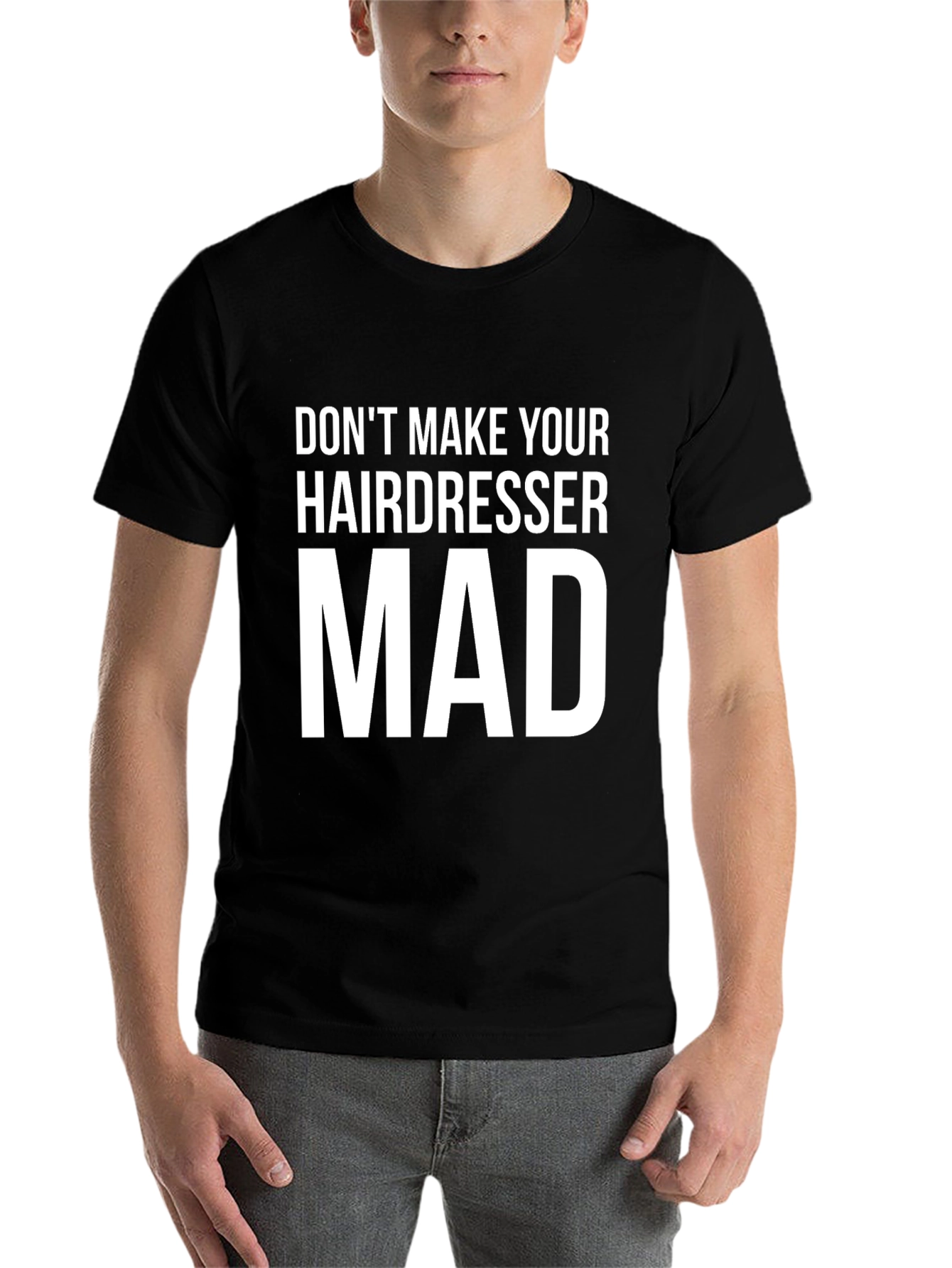 Black Don't Make Your Hairdresser Mad Graphic Tee view 7