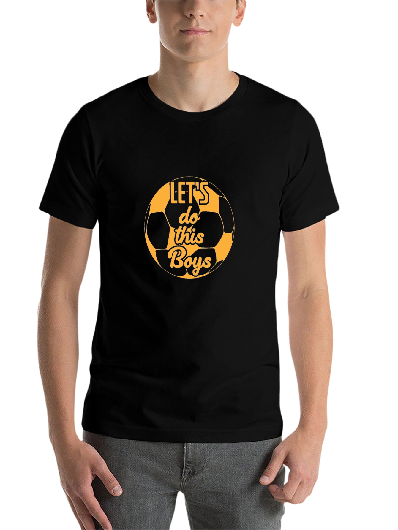 Black Let's Do This Boys Black T-Shirt view 7