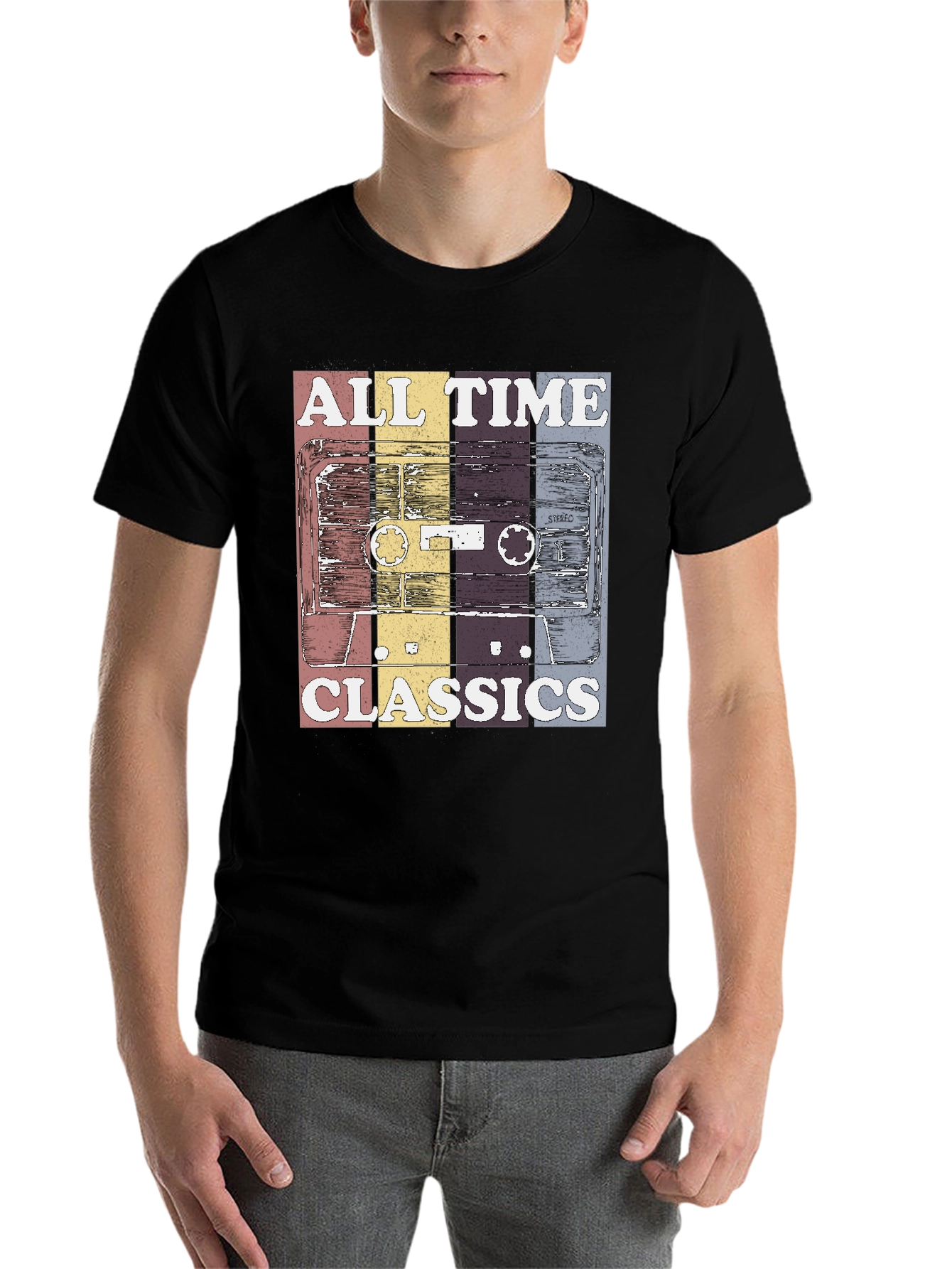 Black Retro "All Time Classics" Graphic Tee view 7