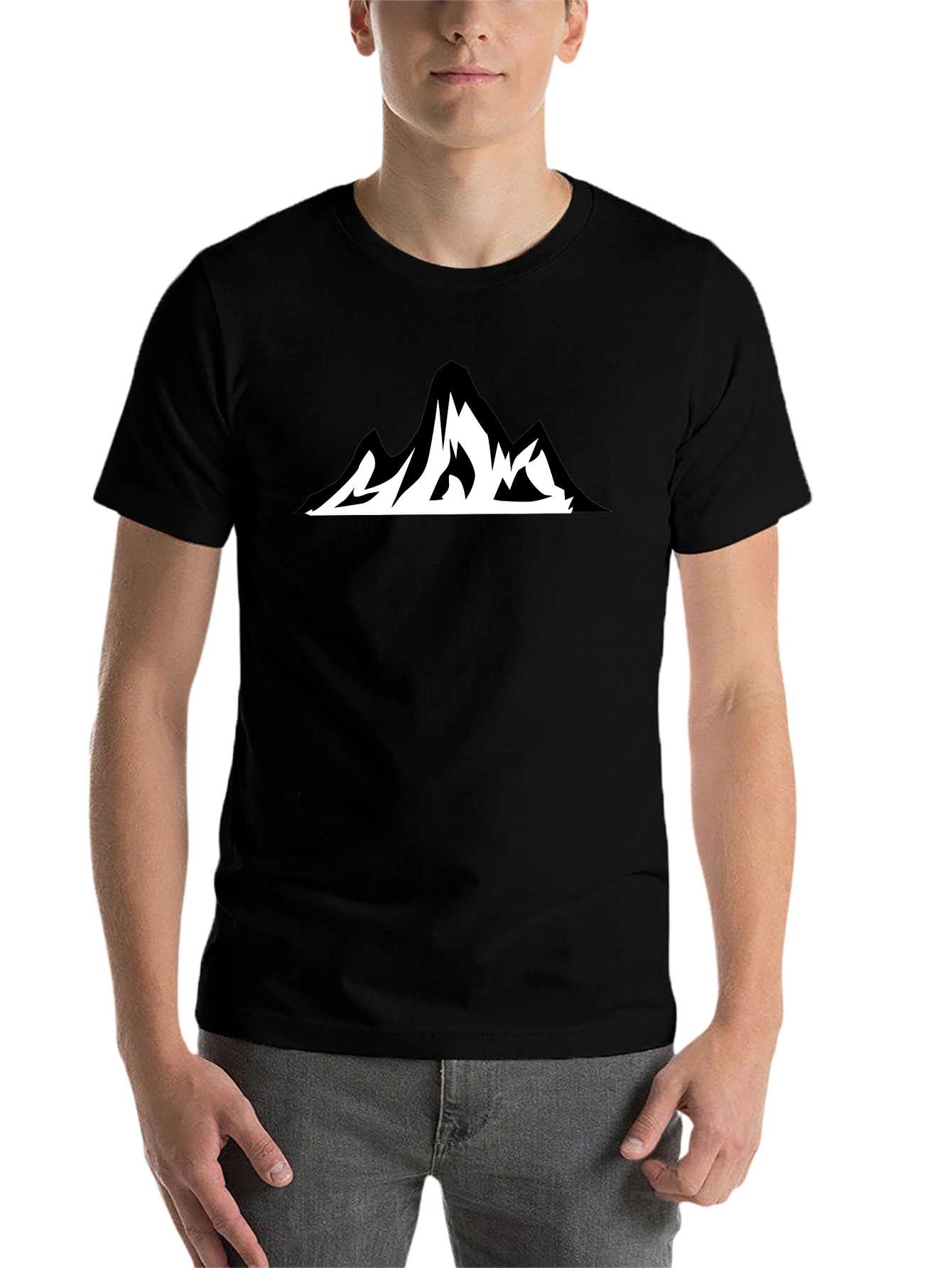 Black Mountain Graphic T-Shirt - Black view 7