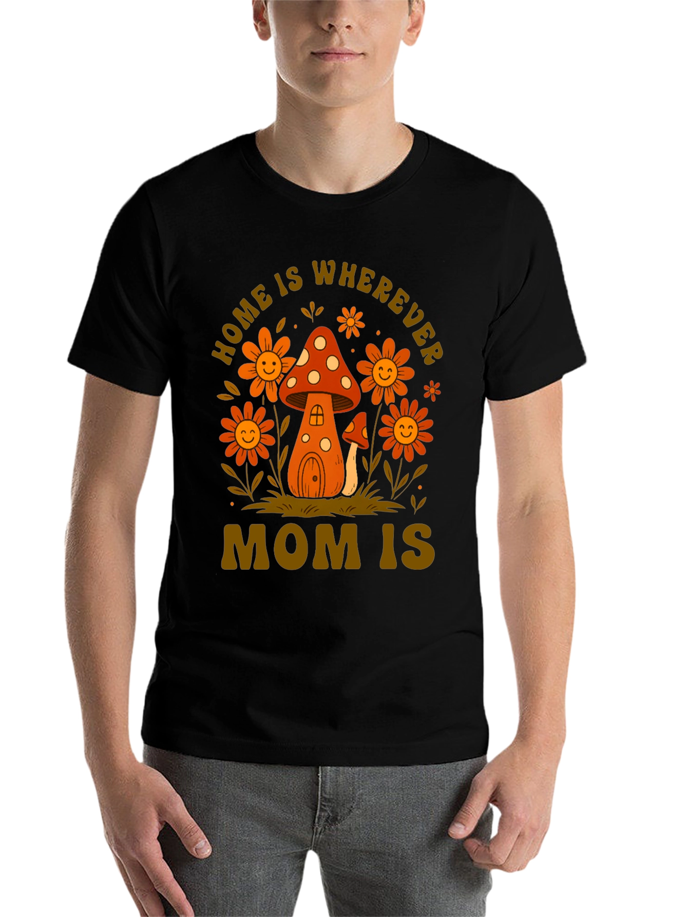 Black Home is Wherever Mom is T-Shirt view 7