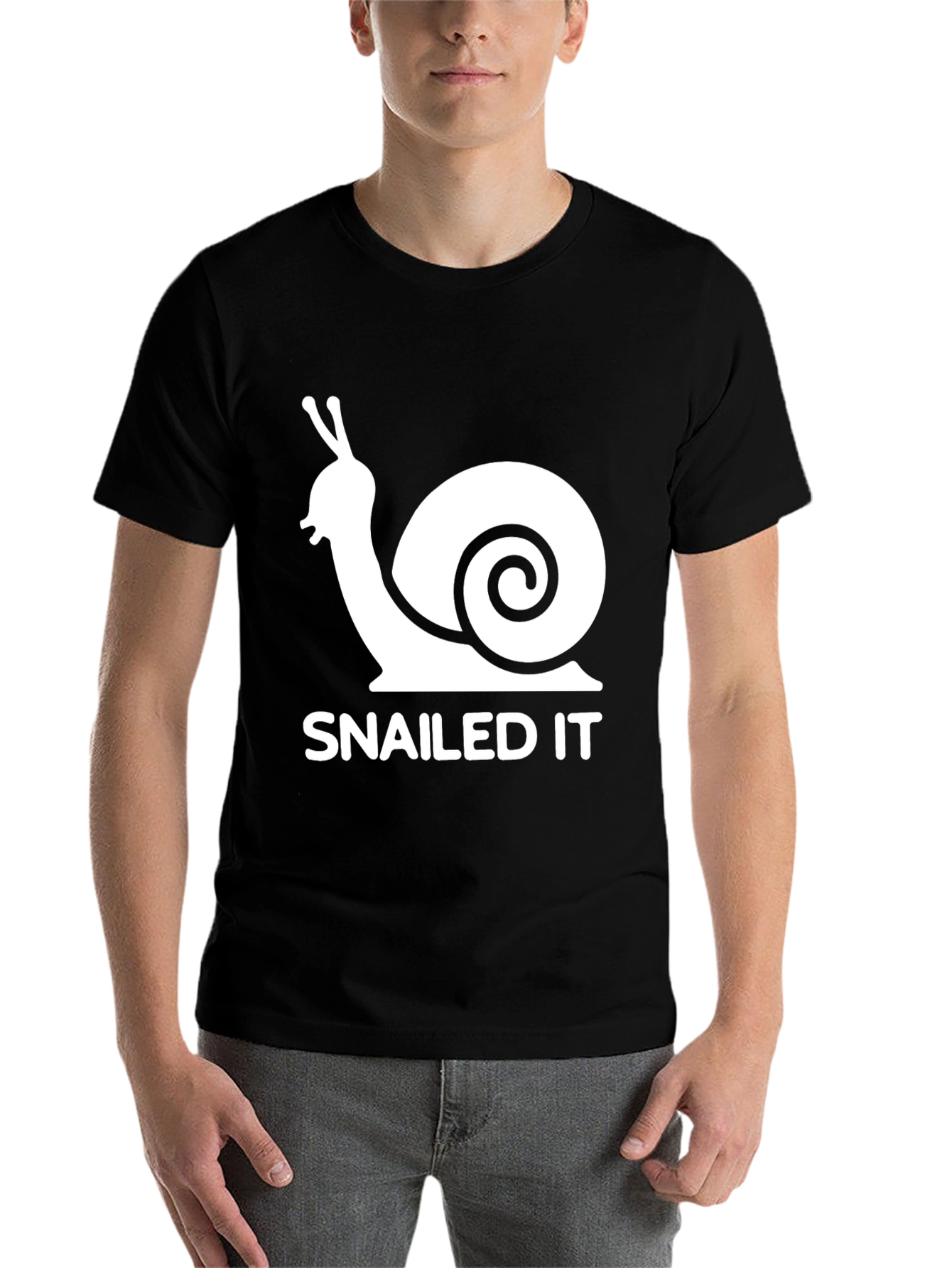 Black Snailed It Graphic T-Shirt - Black view 7