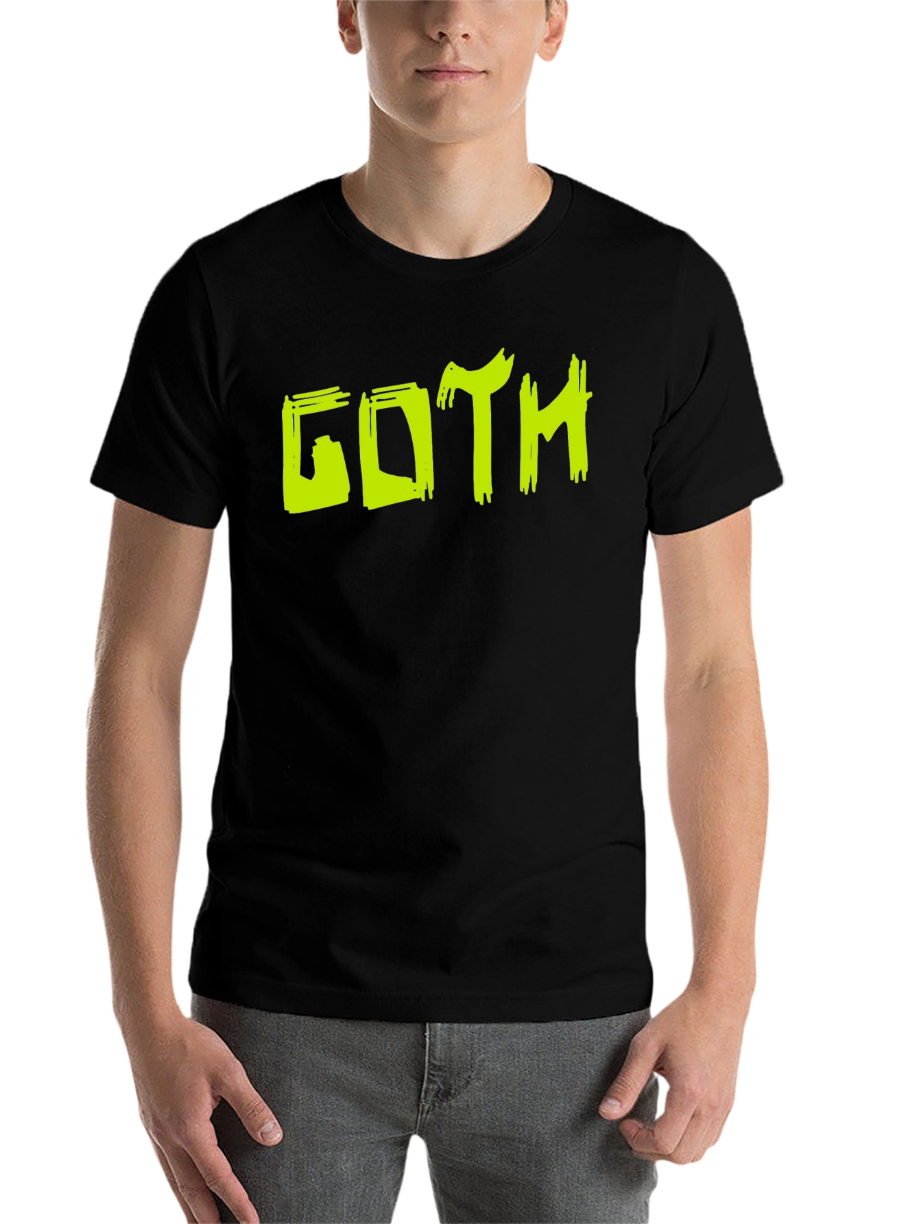 Black Goth Graphic Tee - Edgy Style view 7