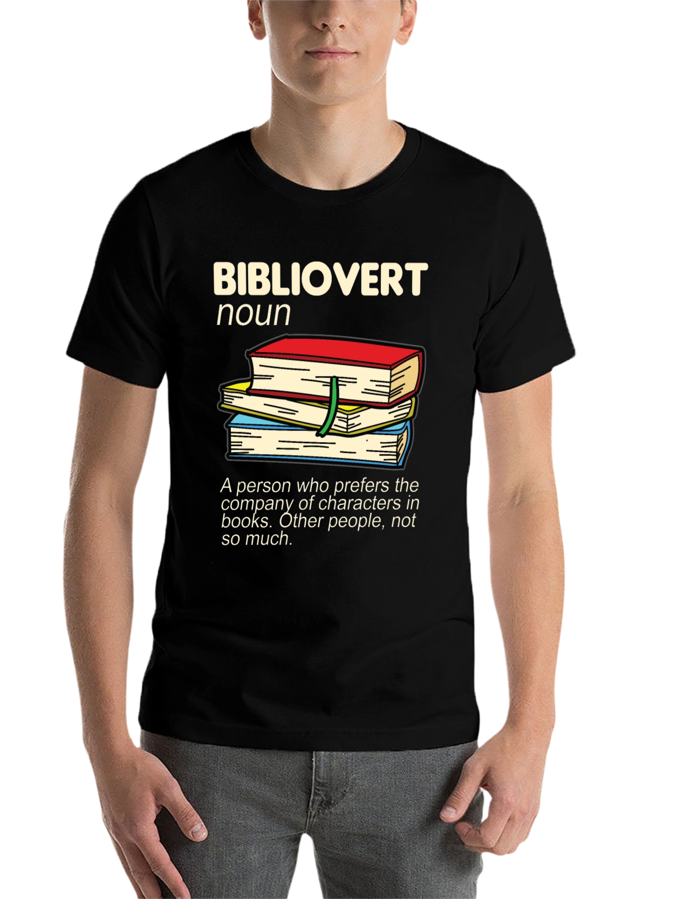 Black Bibliophile Graphic T-Shirt - Book Lover Apparel view 7