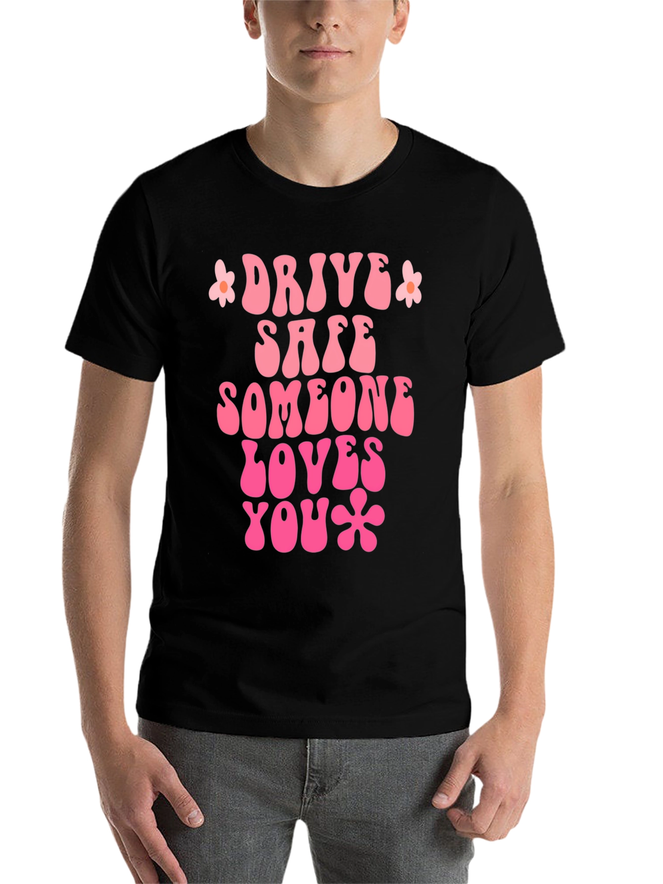 Black Drive Safe Graphic Tee - Retro Style view 7