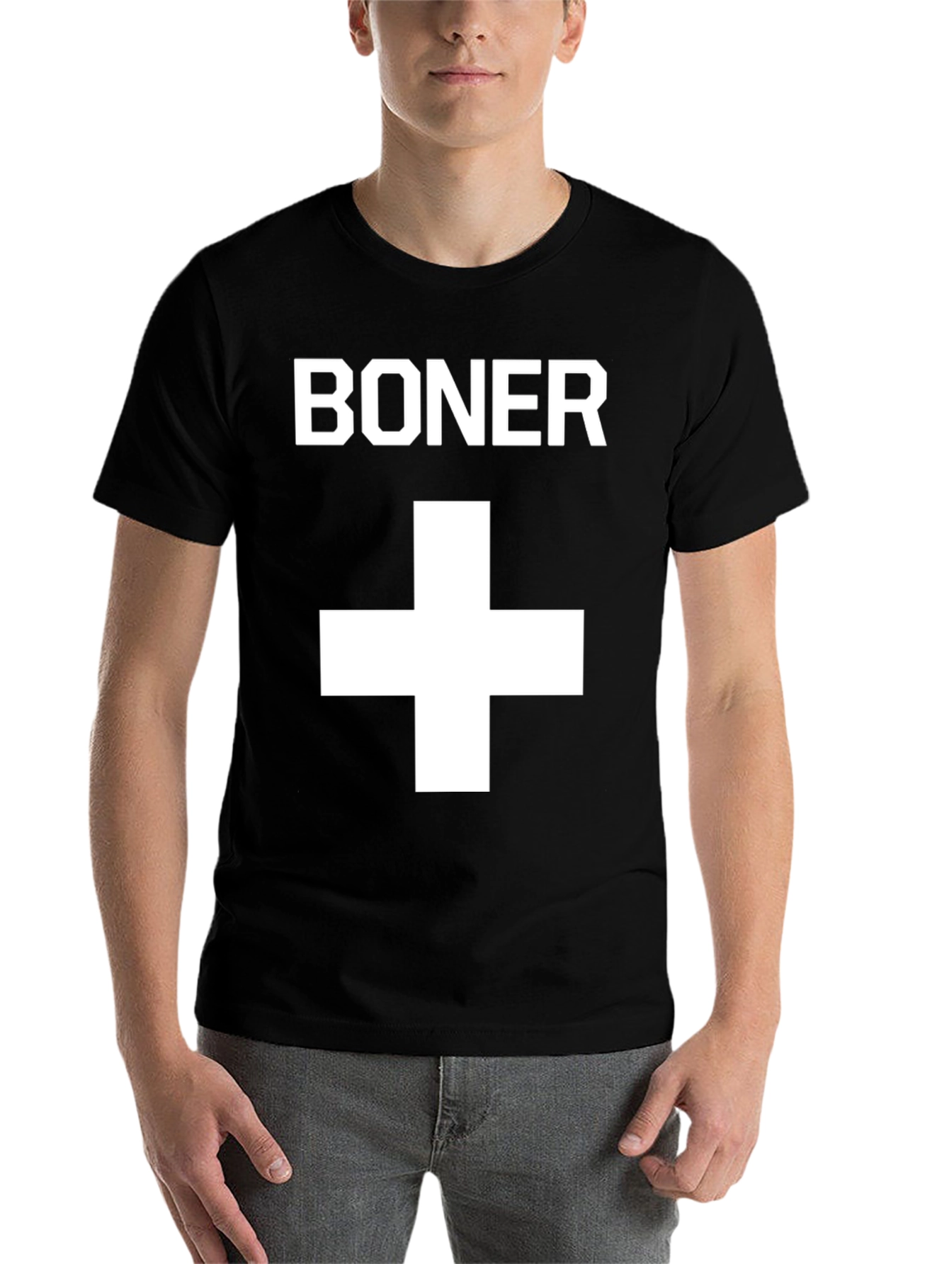 Black Boner + T-Shirt - Bold Graphic Tee view 7