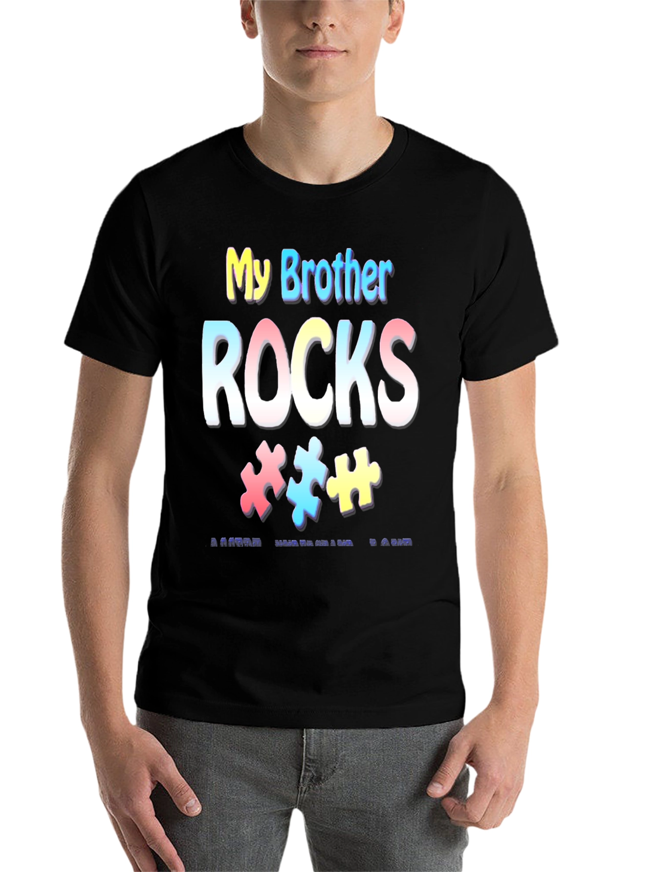 My Brother Rocks Autism Awareness T-Shirt - 7