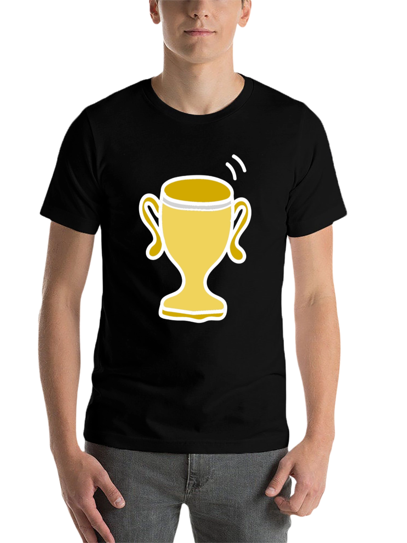 Black Trophy Graphic Black Tee - Winner's Choice! view 7