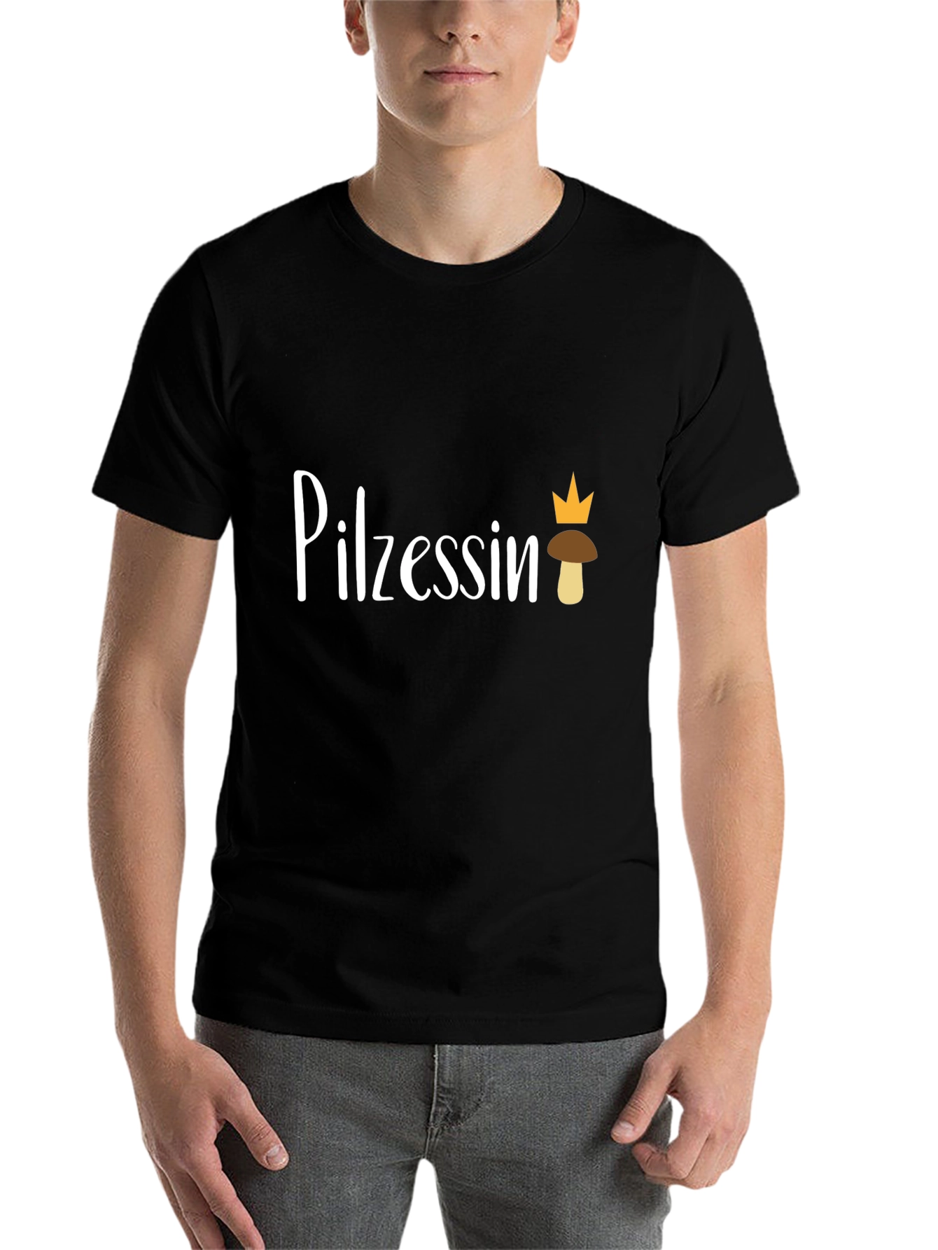 Black Pilzessin Mushroom Princess T-Shirt view 7