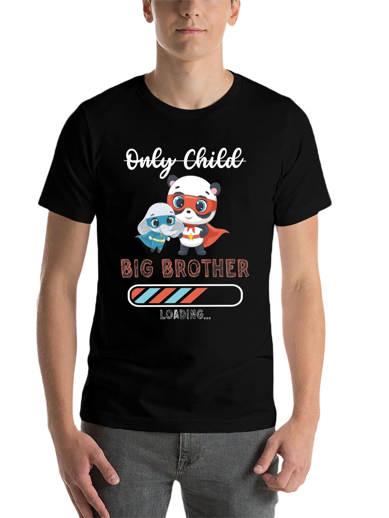 Black Big Brother Loading T-Shirt view 7