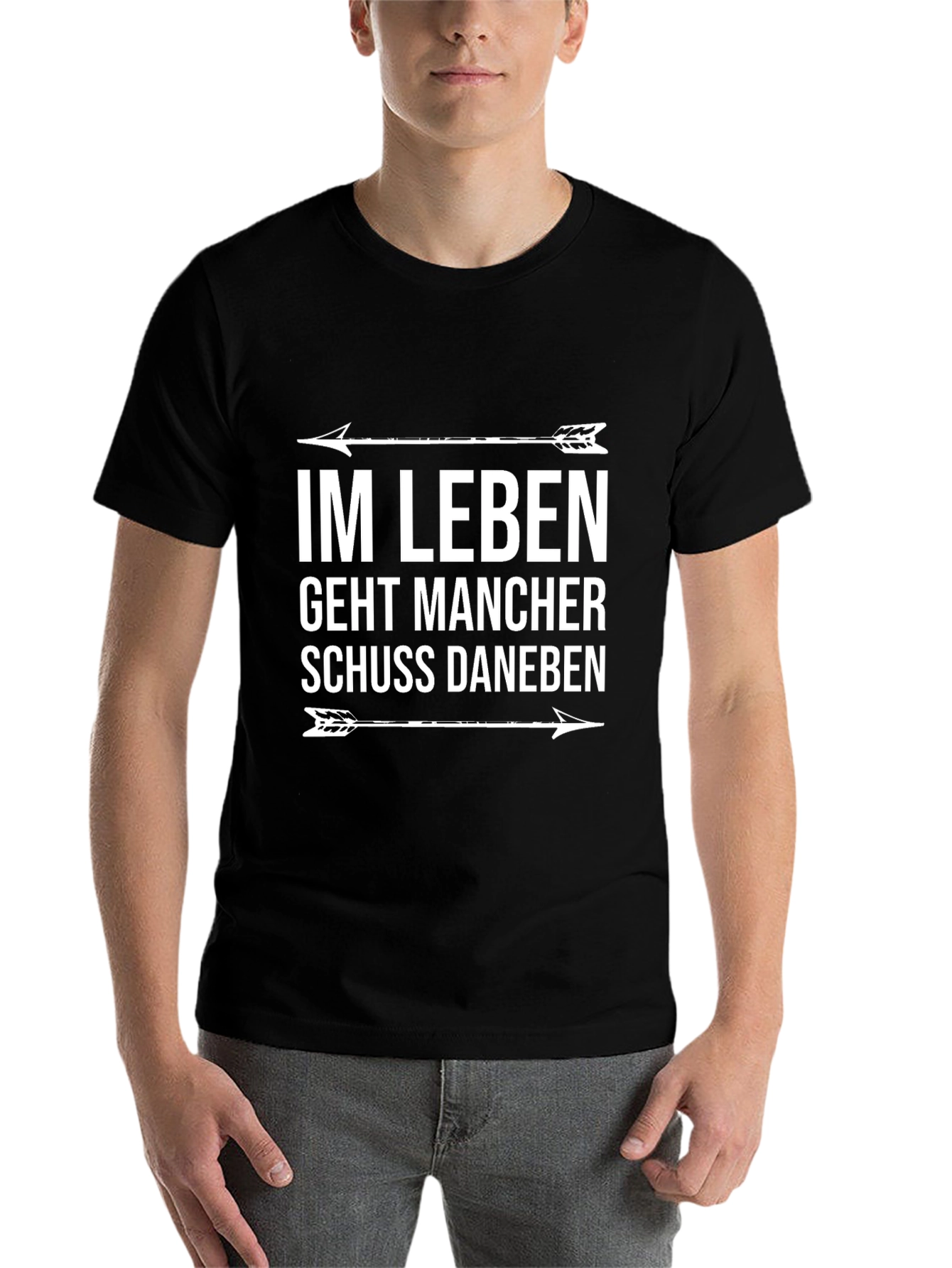 Black Im Leben T-Shirt - German Saying Graphic Tee view 7